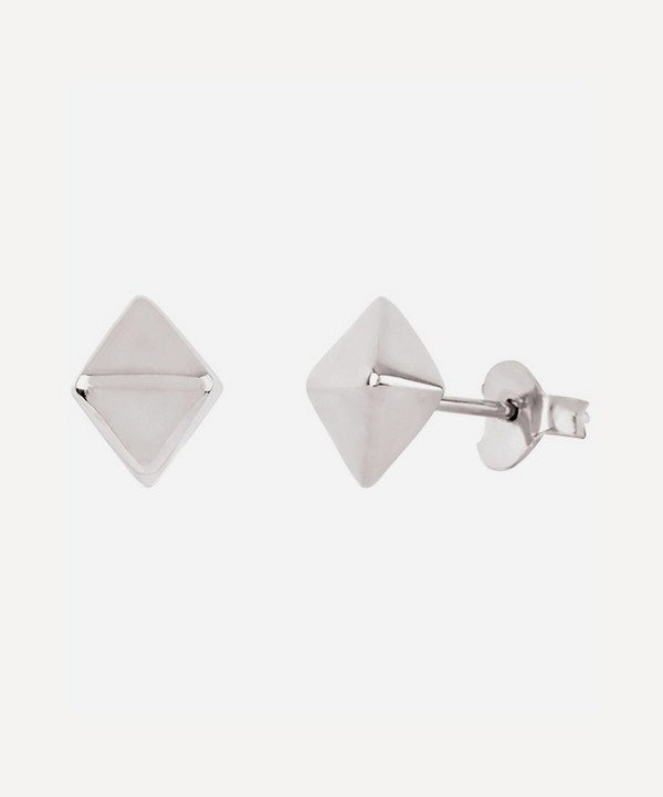 Dinny Hall - Silver Mini Almaz Stud Earrings image number null
