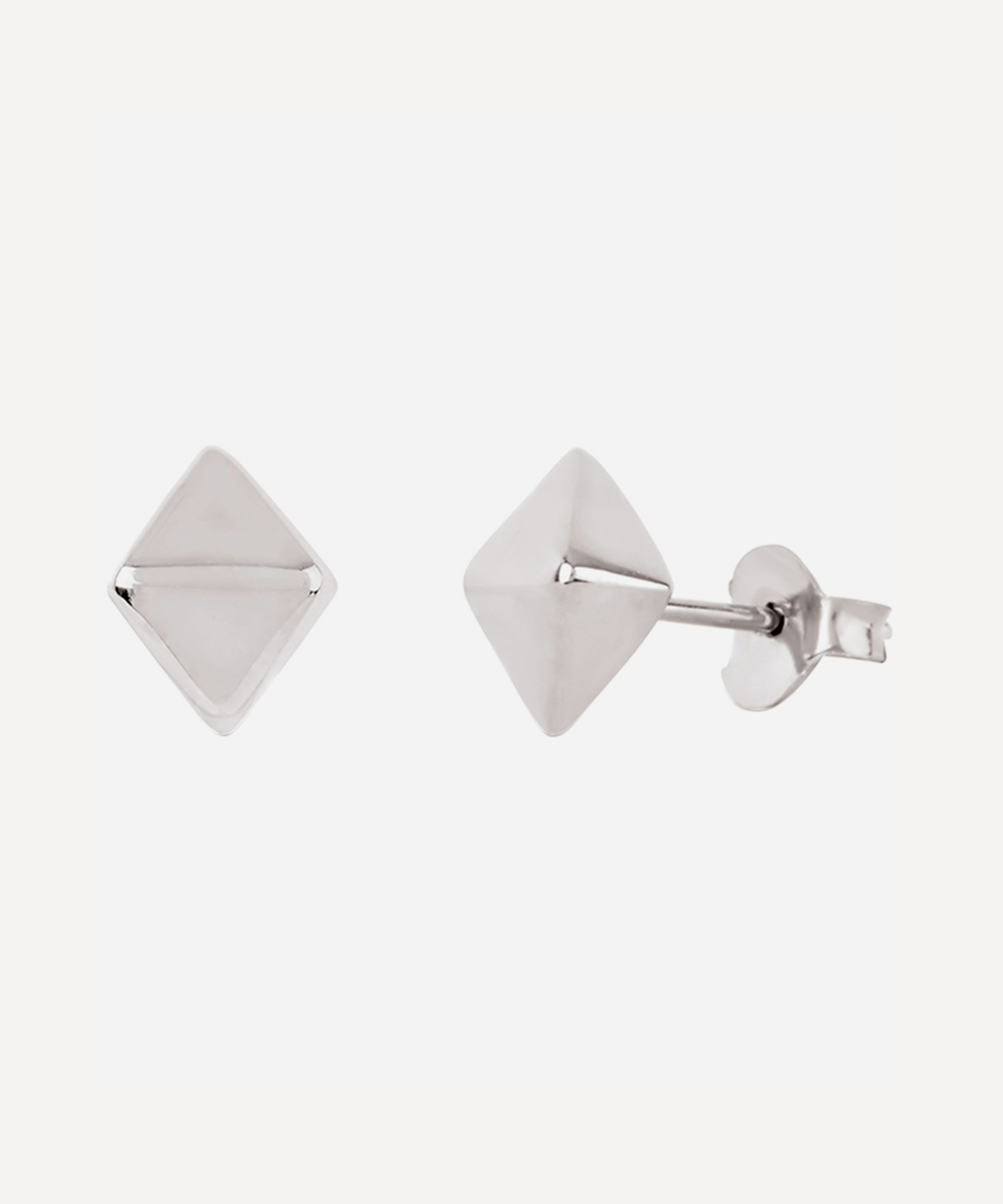 Dinny Hall - Silver Mini Almaz Stud Earrings image number 0