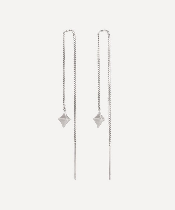 Dinny Hall - Silver Almaz Mini Chain Drop Earrings image number null