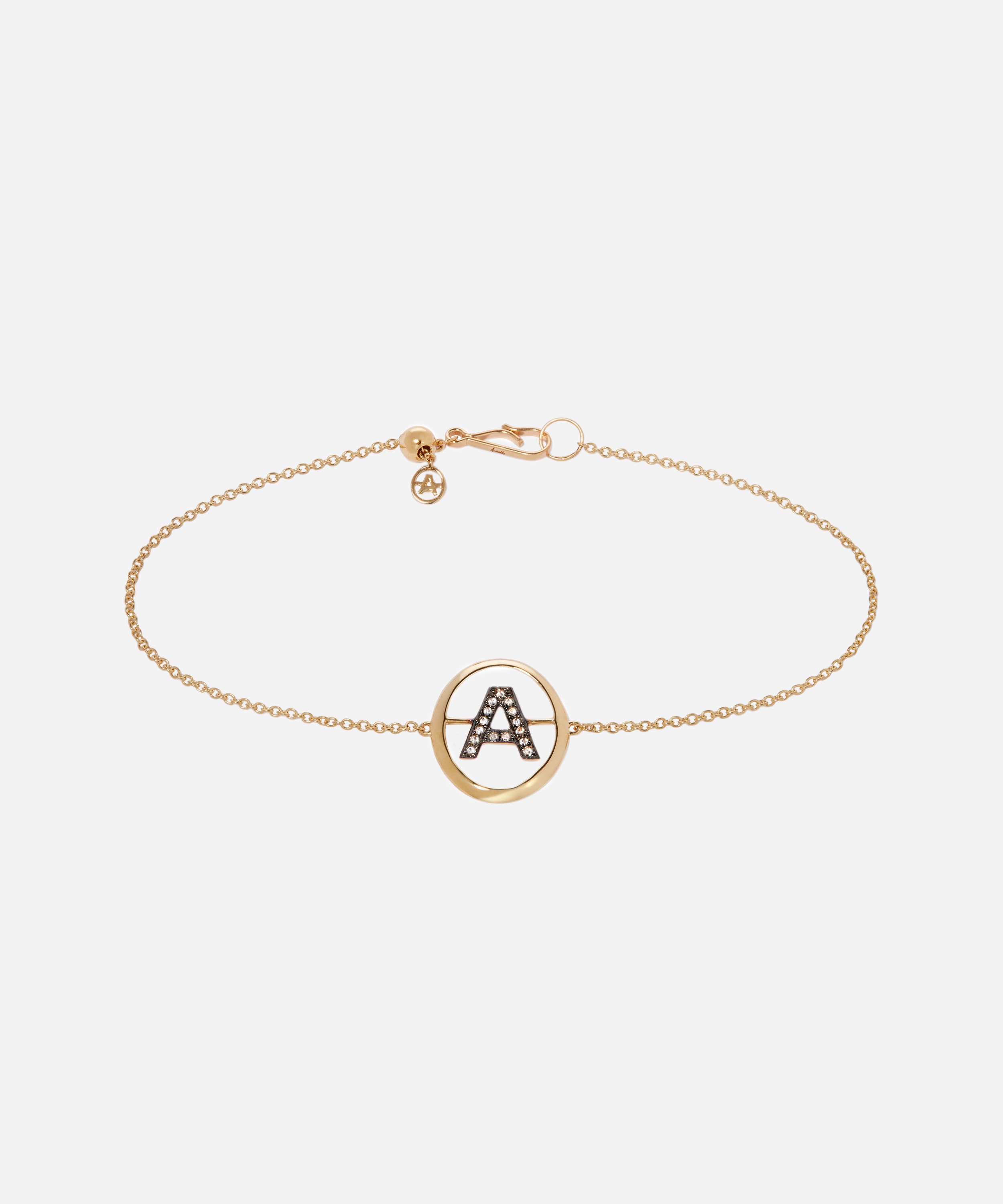 Annoushka - 18ct Gold A Initial Bracelet image number null