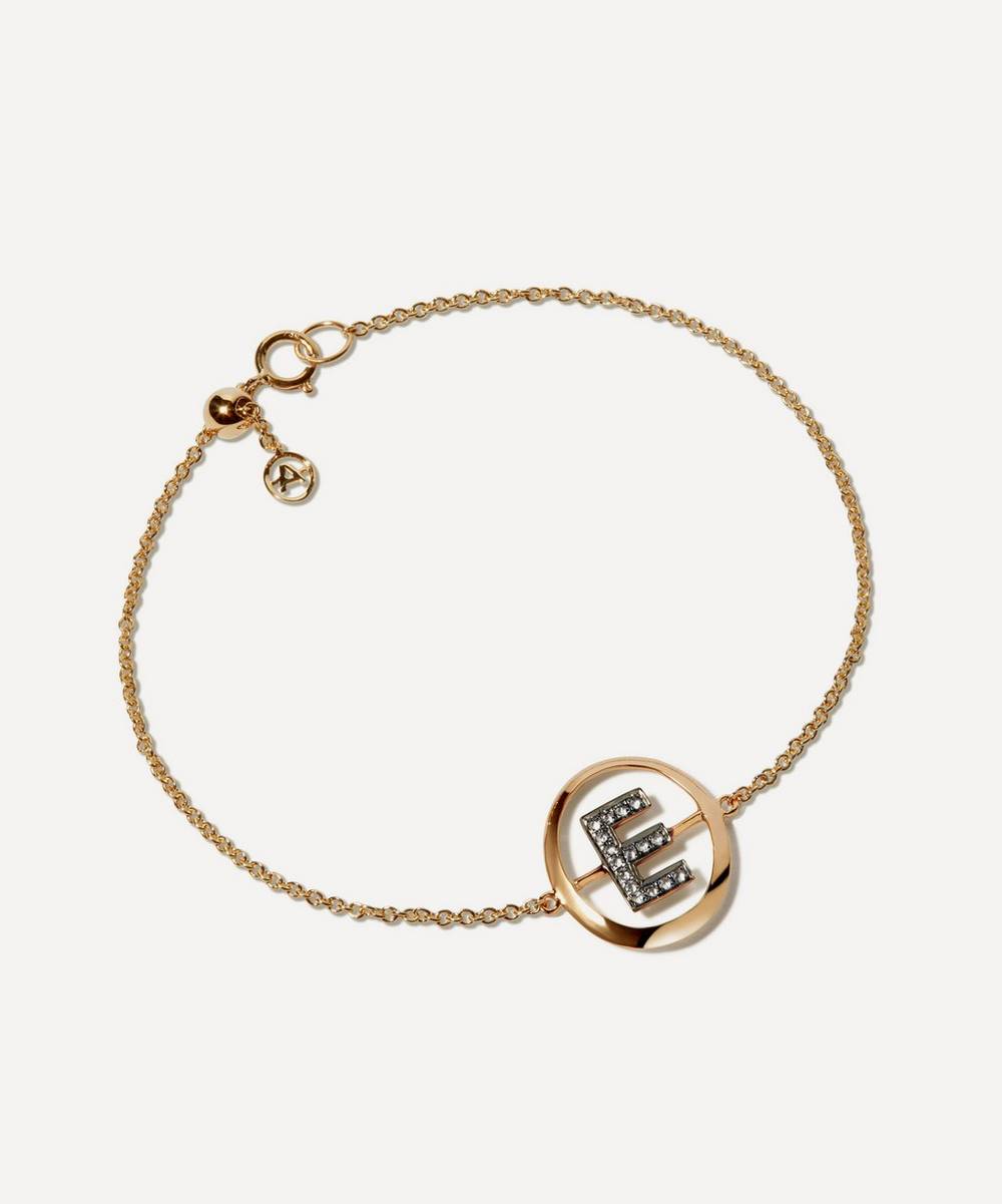 Annoushka - 18ct Gold E Initial Bracelet