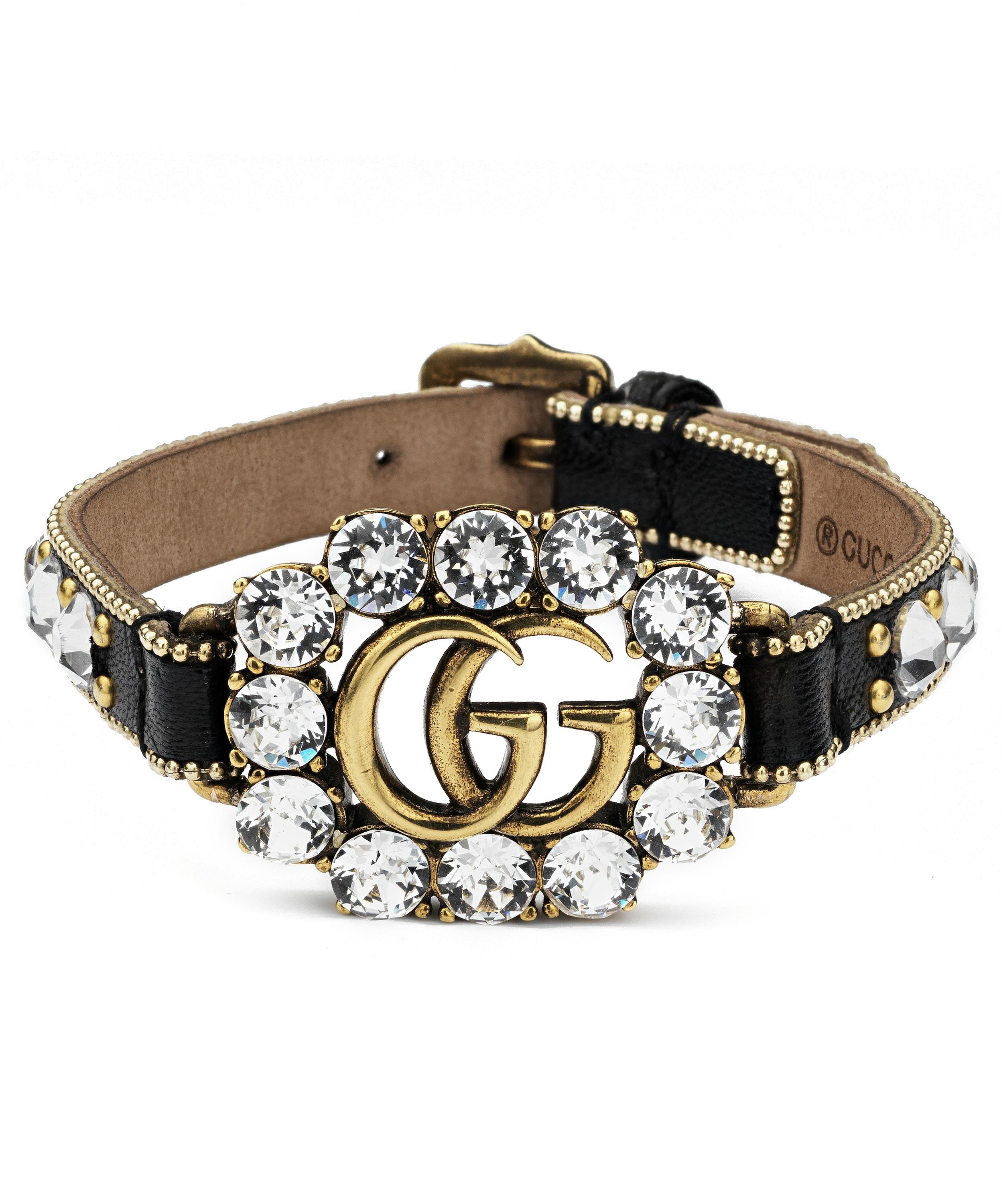 crystal double g bracelet