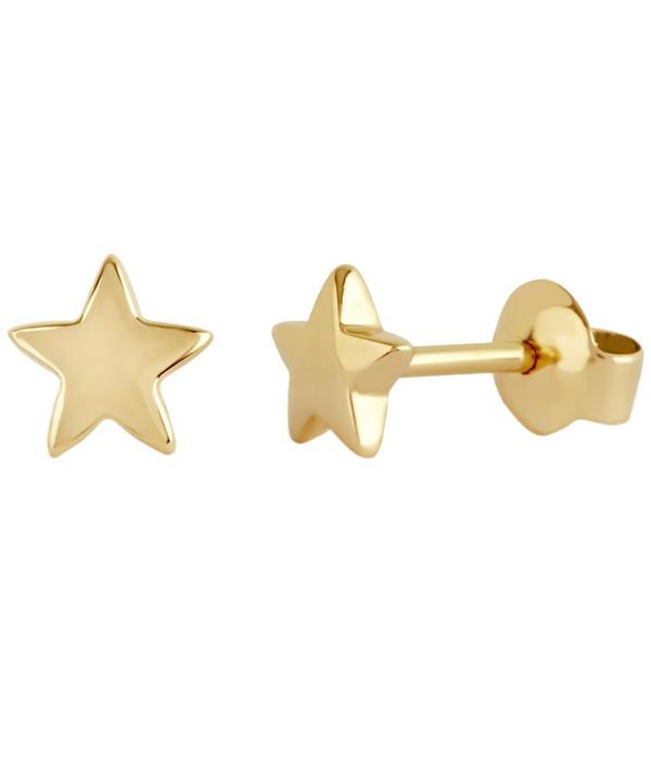 Dinny Hall - Solid Gold Bijou Star Stud Earrings image number null