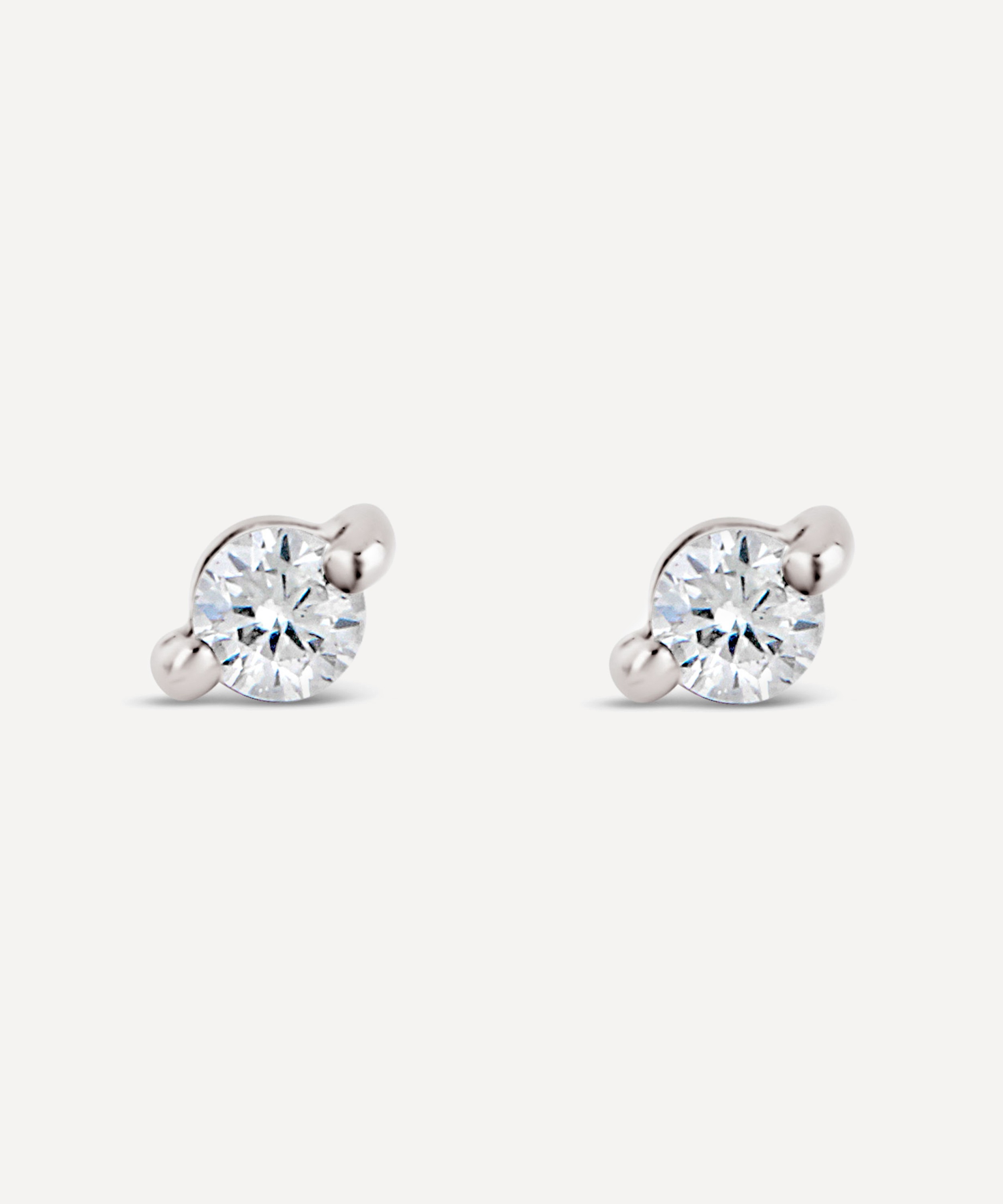 Dinny Hall - 14ct White Gold Shuga Diamond Stud Earrings