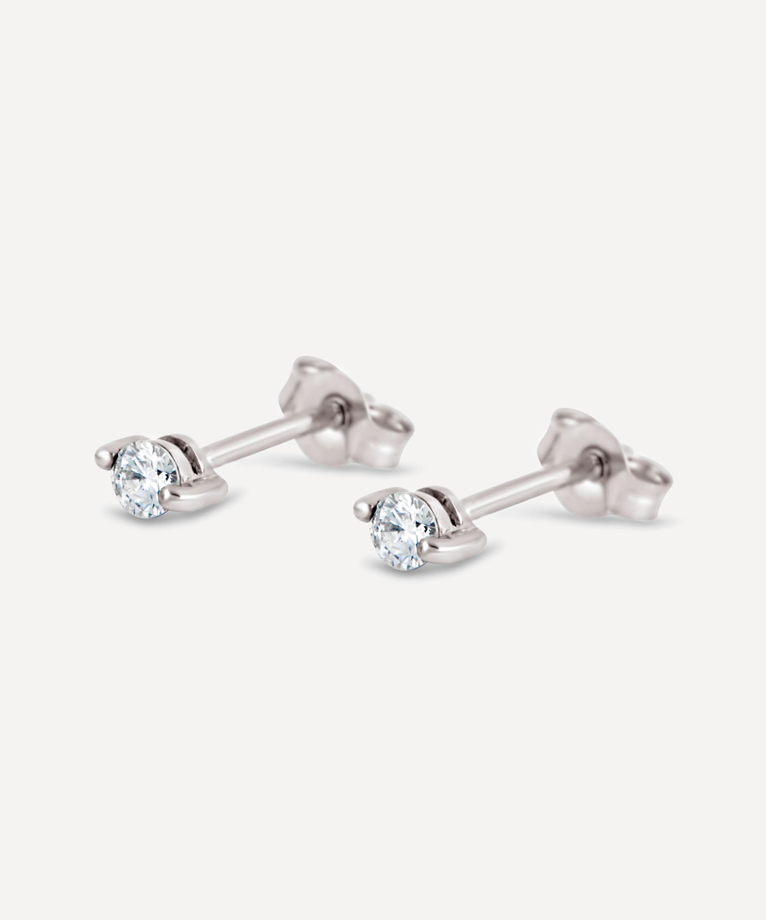 Dinny Hall - 9ct White Gold Shuga Diamond Stud Earrings image number 2