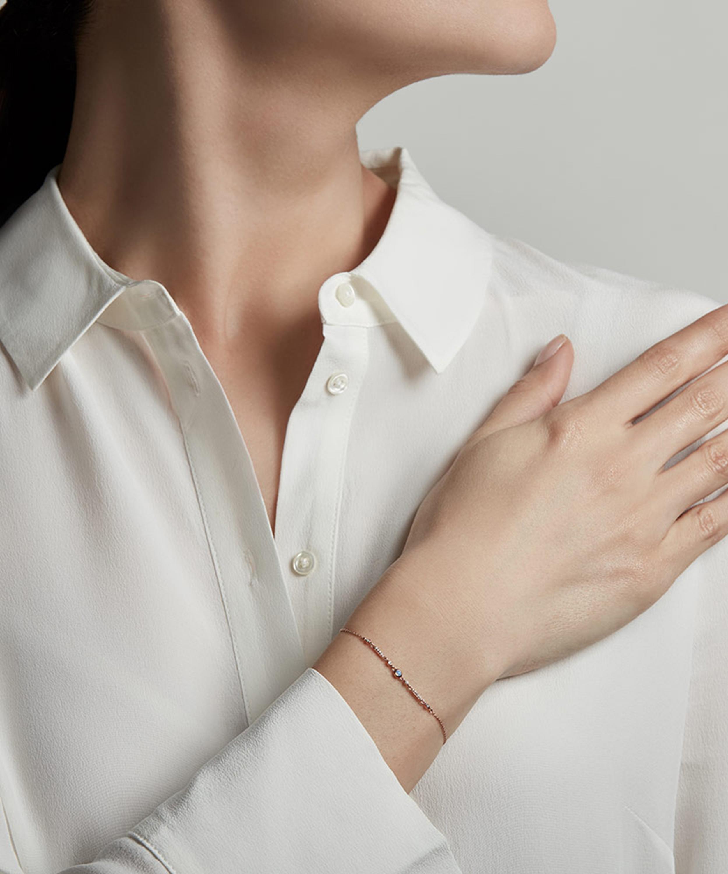 Astley Clarke - Rose Gold Icon Nova Opal Bracelet image number 1