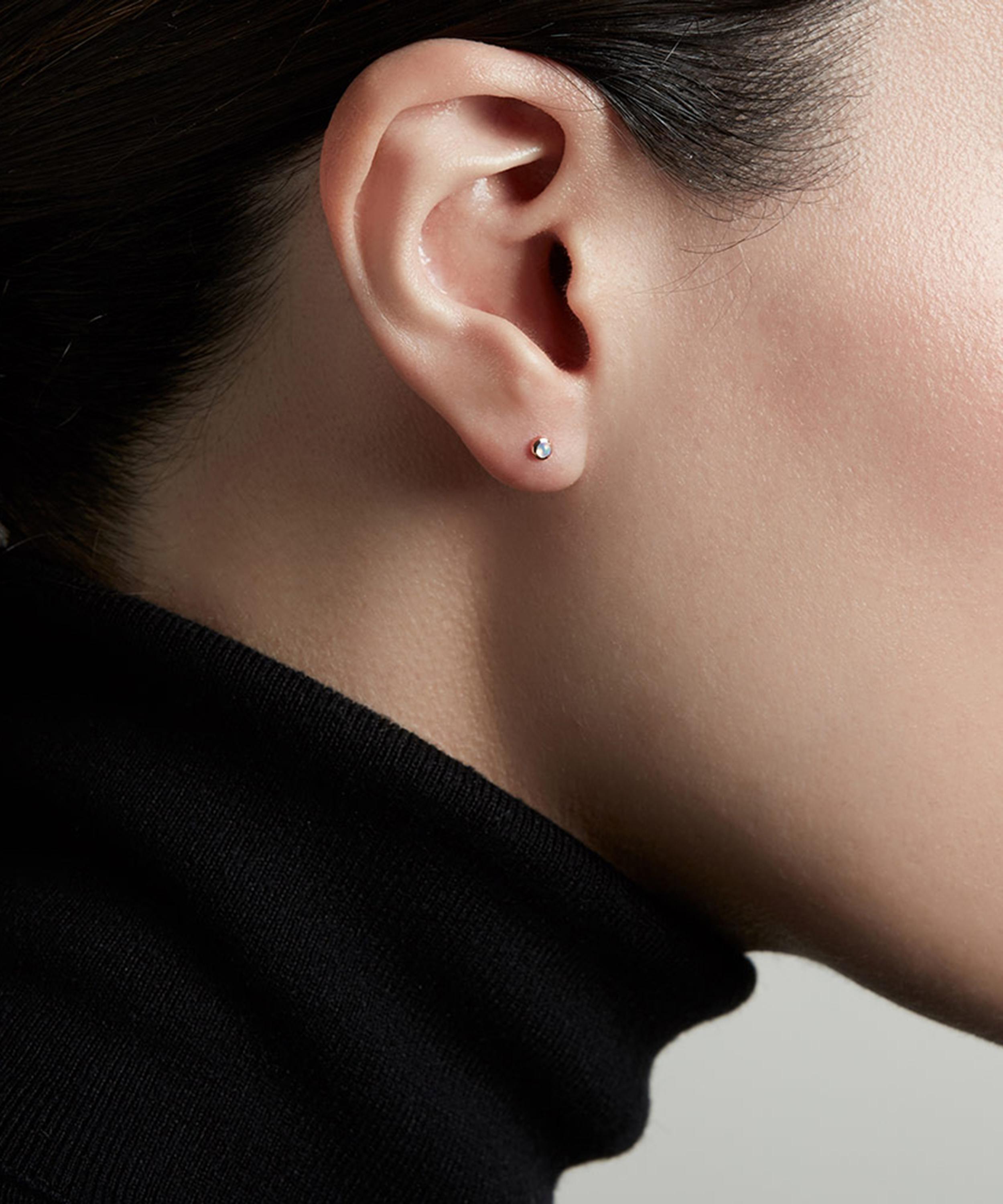 Astley Clarke - Rose Gold Icon Nova Mini Opal Stud Earrings image number 1