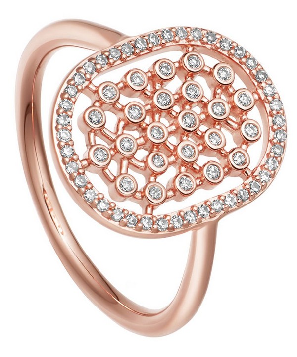 Astley Clarke - Rose Gold Icon Nova Diamond Ring image number null