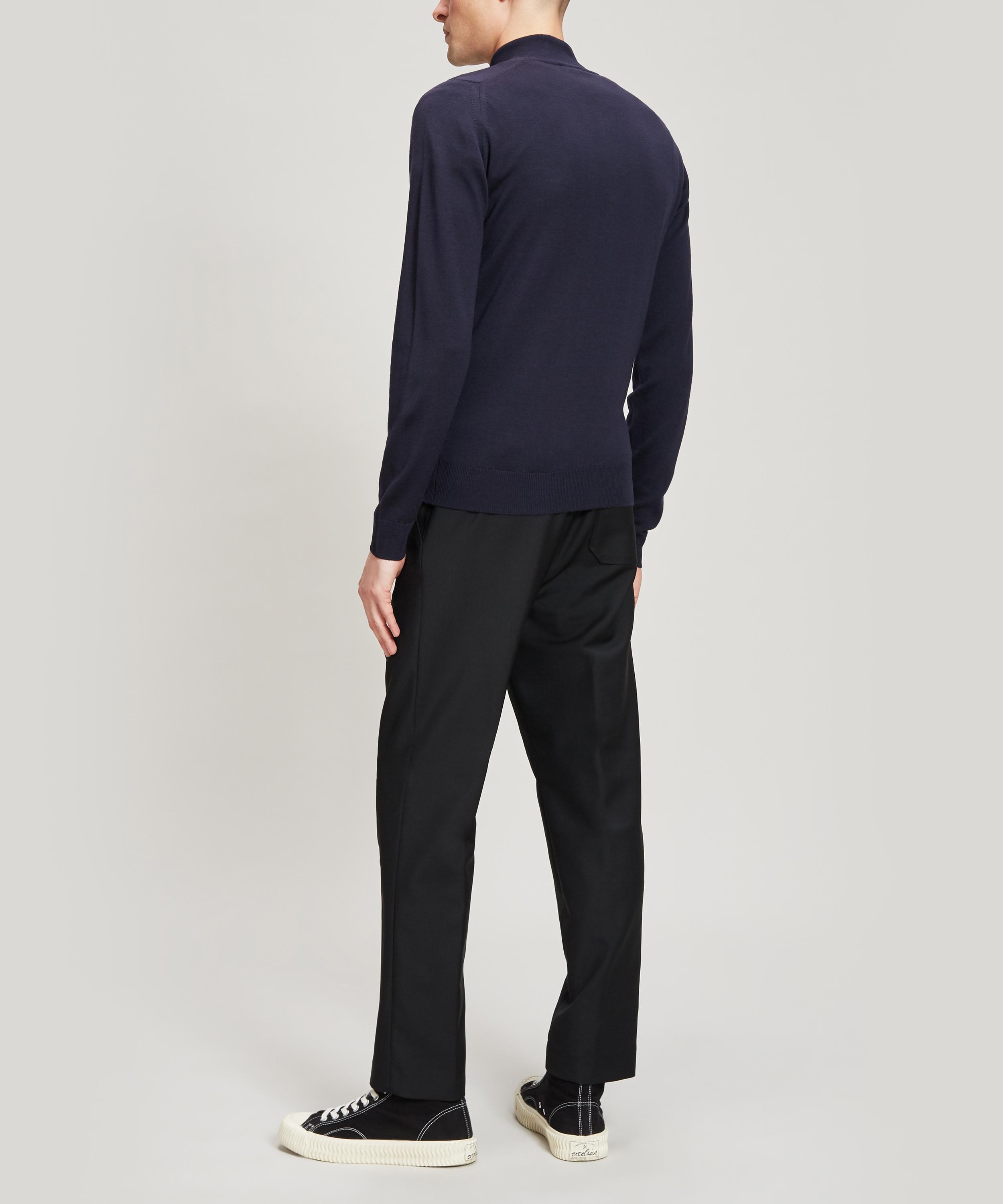 John Smedley - Tapton Half-Zip Merino Wool Jumper image number 2