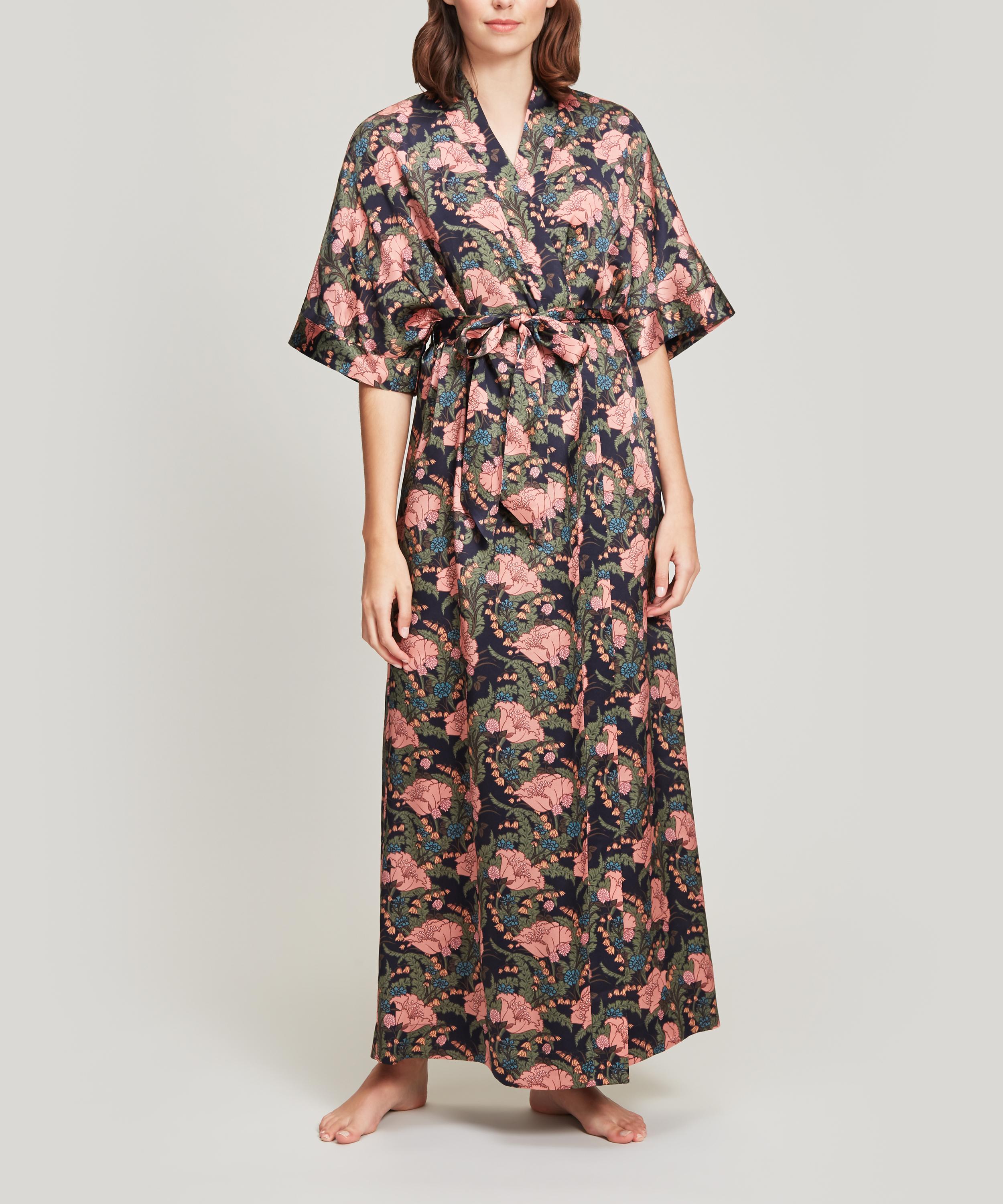 Liberty - June Silk Satin Long Kimono image number 1