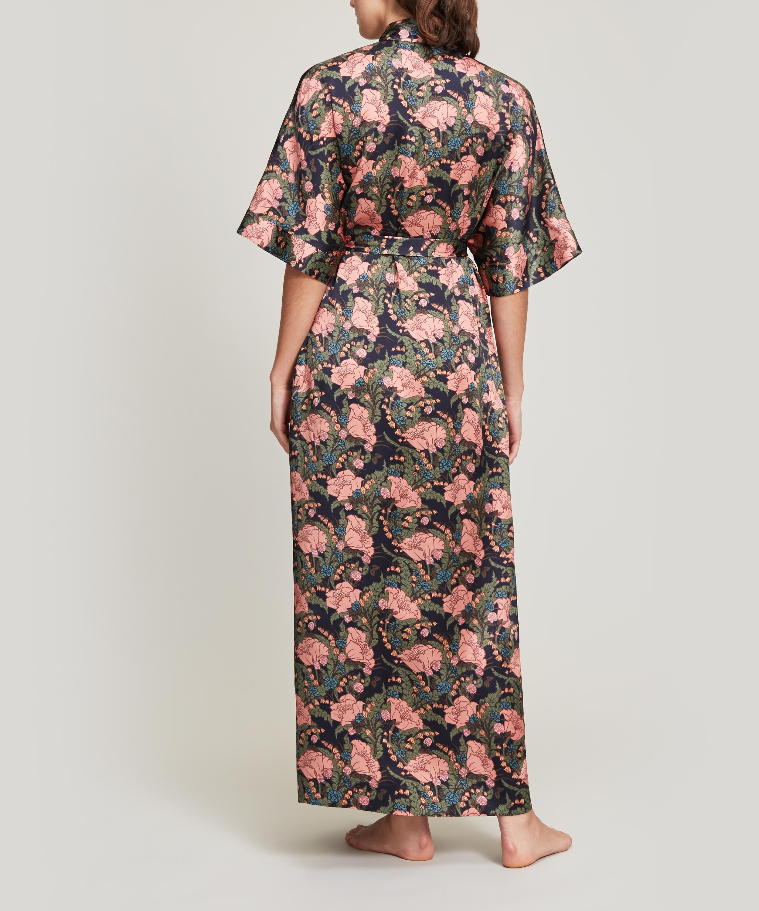 Liberty - June Silk Satin Long Kimono image number 2