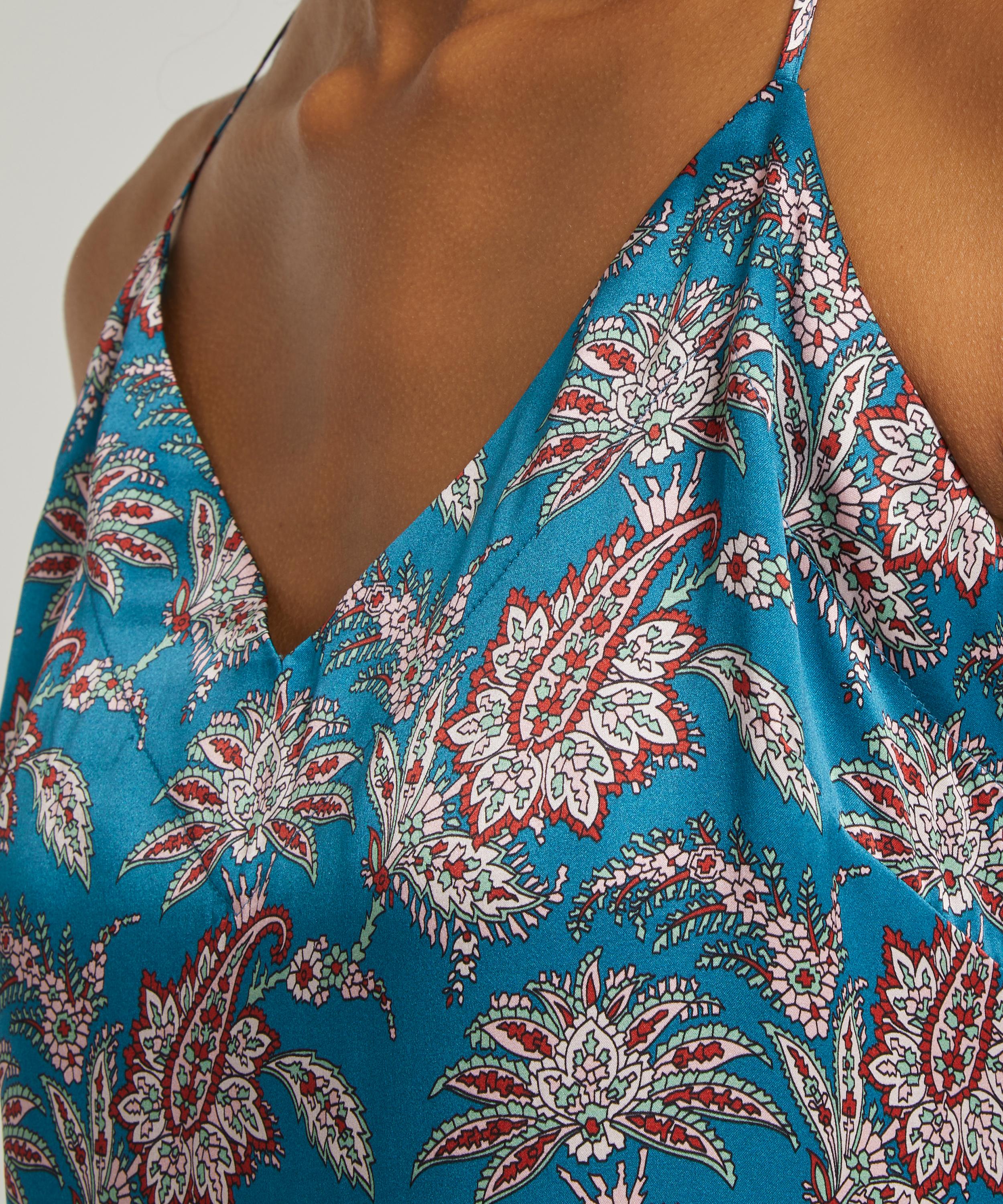 Liberty - Leontine Silk Satin Long Chemise image number 3