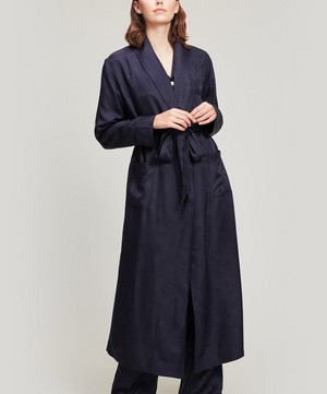 Liberty - Hera Silk Jacquard Long Robe image number 1