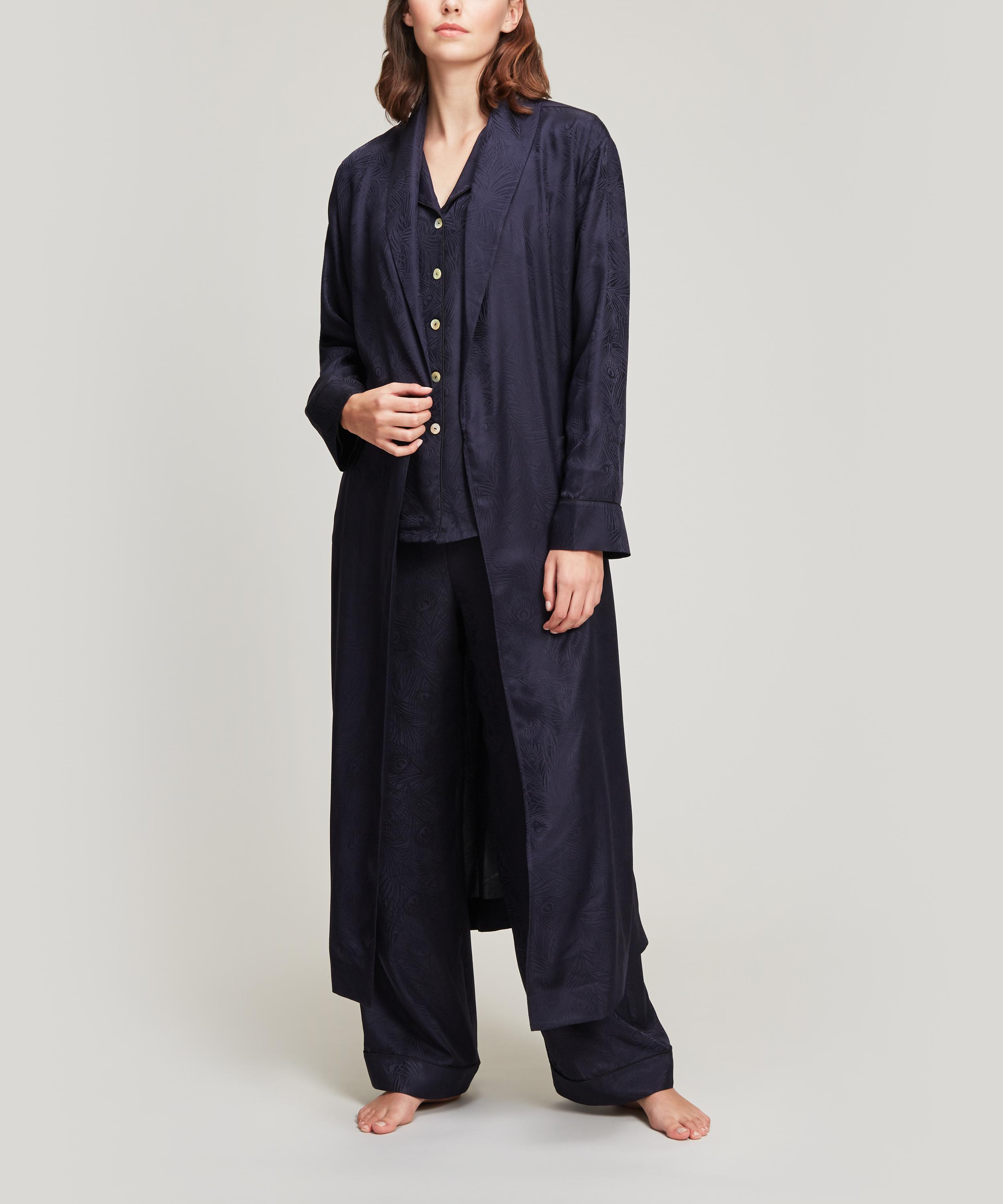 Liberty - Hera Silk Jacquard Long Robe image number 2