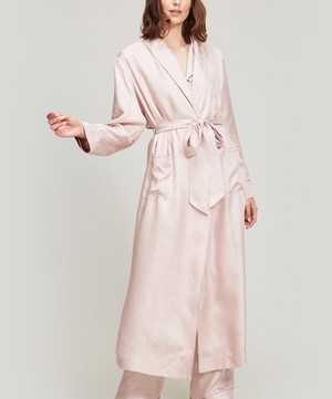 Liberty - Hera Silk Jacquard Long Robe image number 1