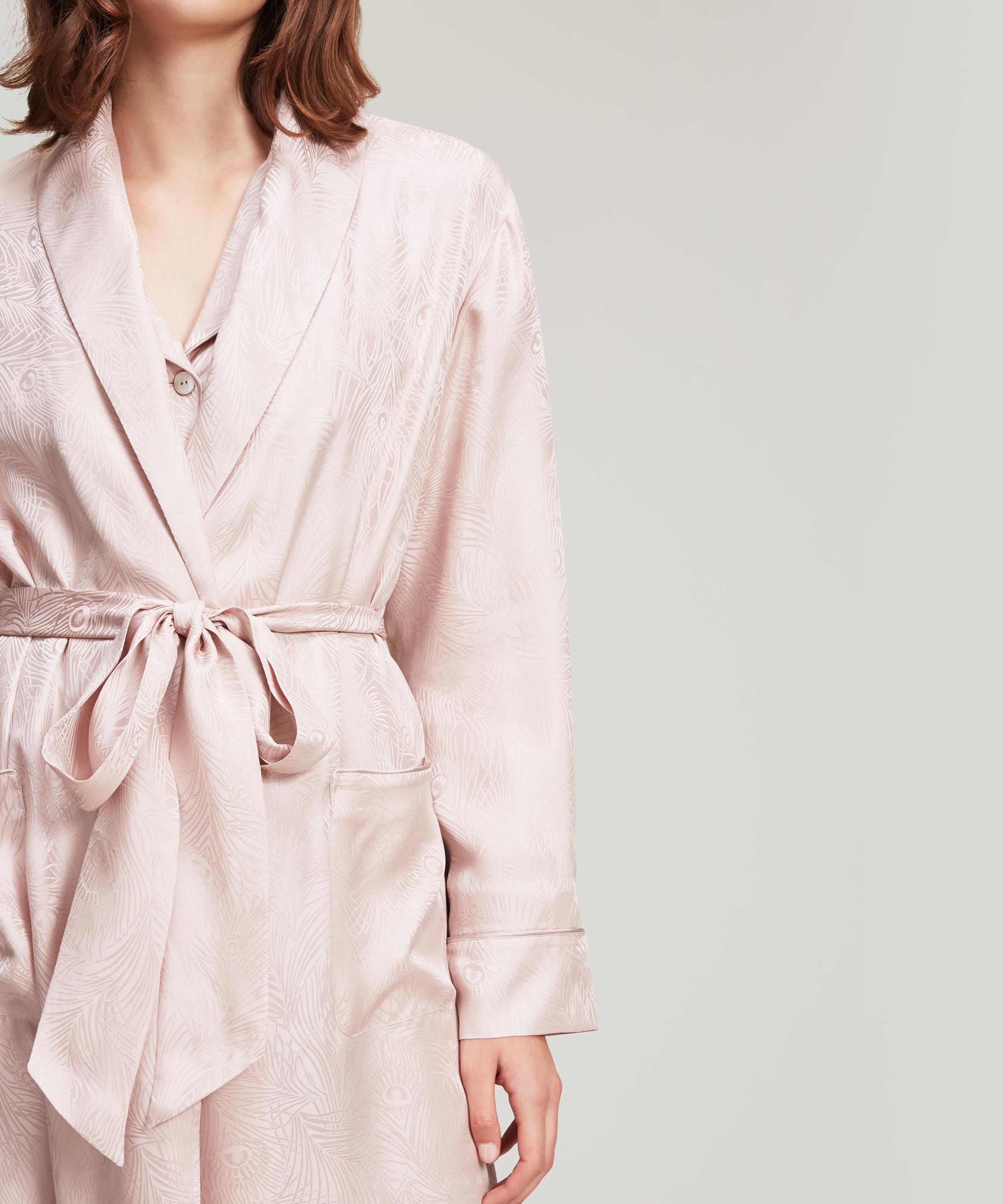 Liberty - Hera Silk Jacquard Long Robe image number 4