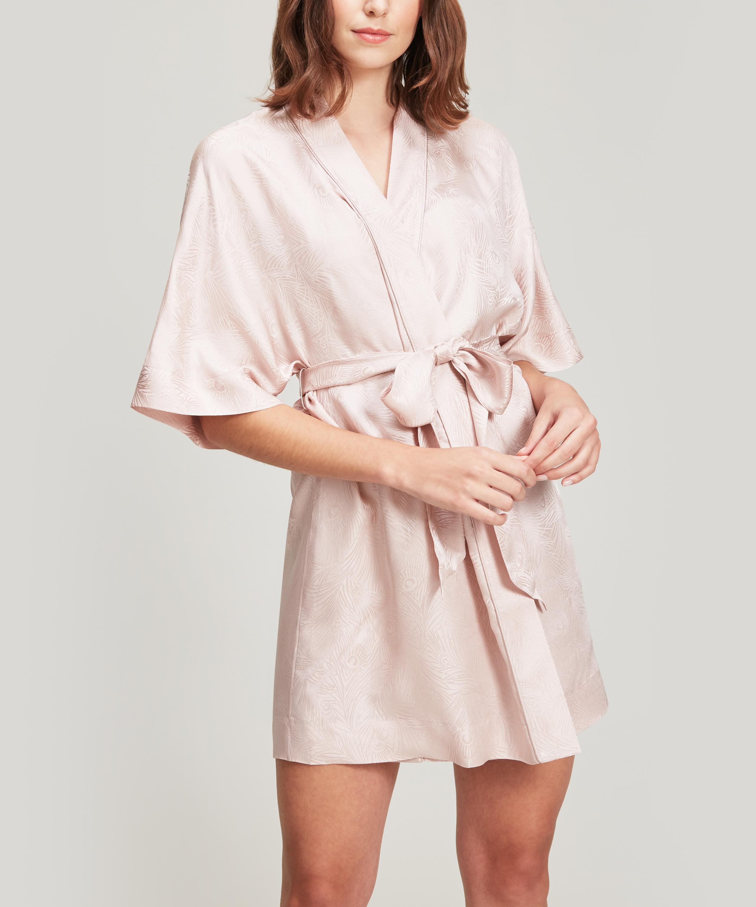 Liberty - Hera Silk Jacquard Short Kimono image number 0