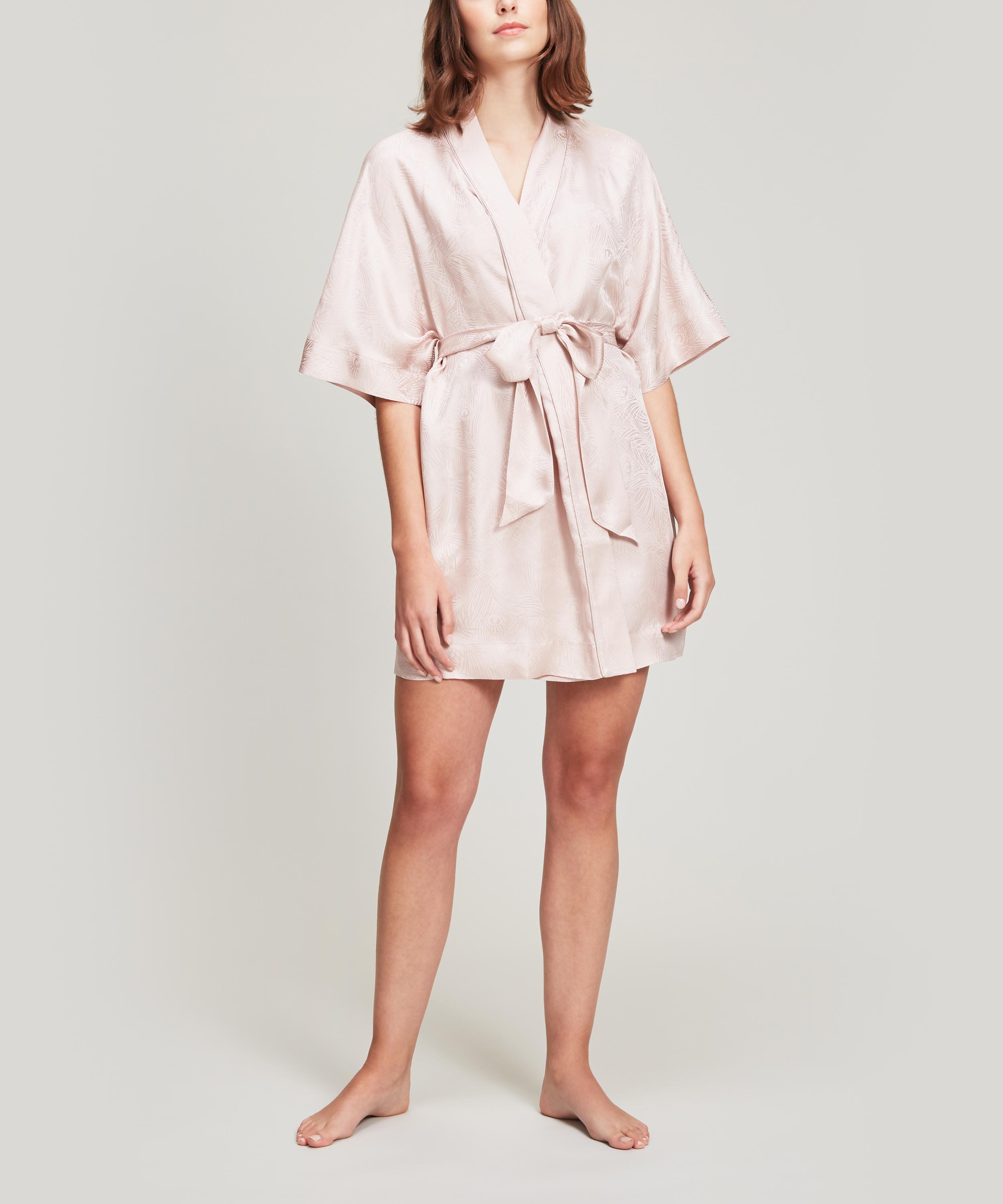 Liberty - Hera Silk Jacquard Short Kimono image number 1