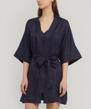 Liberty - Hera Silk Jacquard Short Kimono image number 1