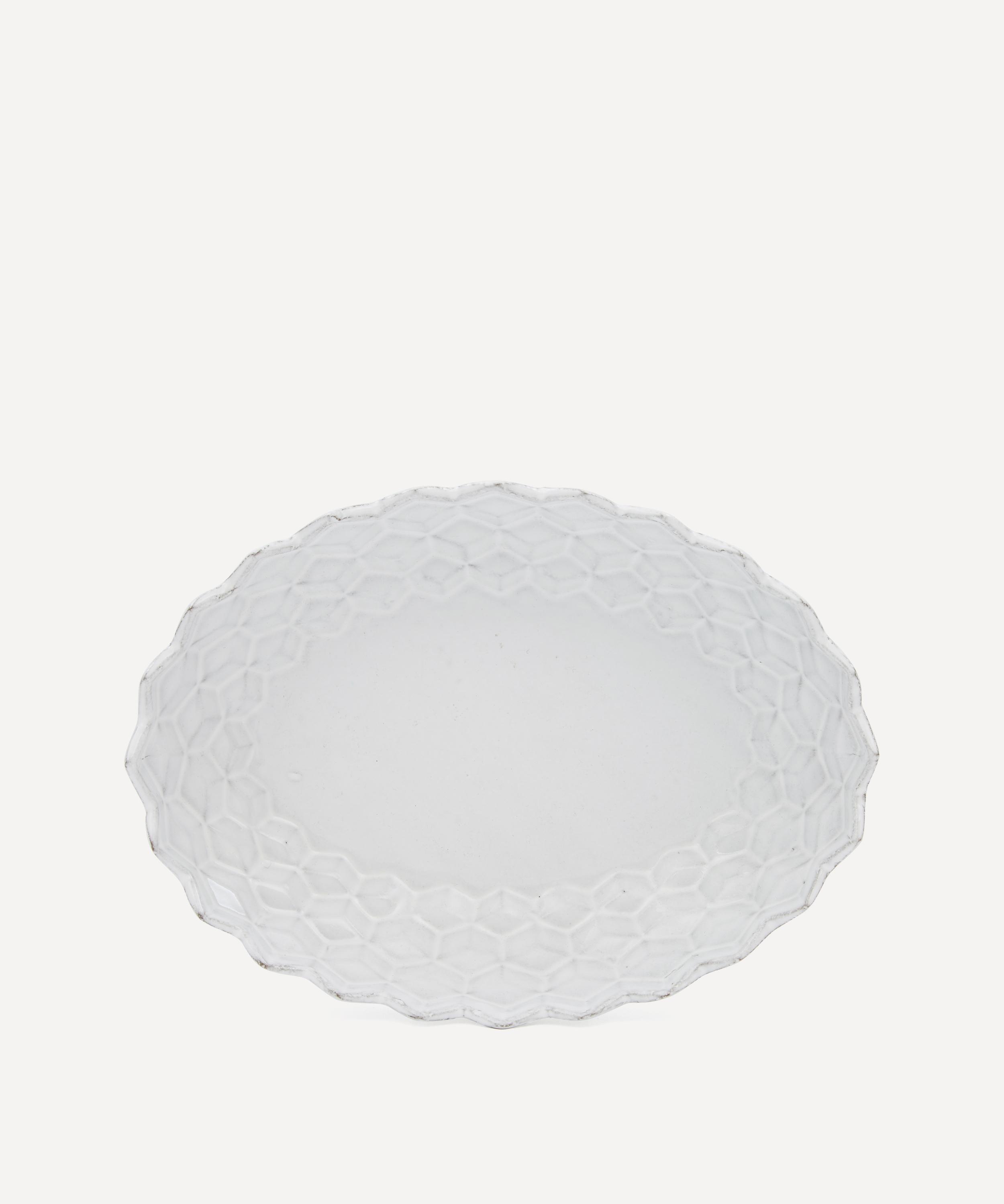 Astier de Villatte - Cube Oval Salad Bowl image number 1