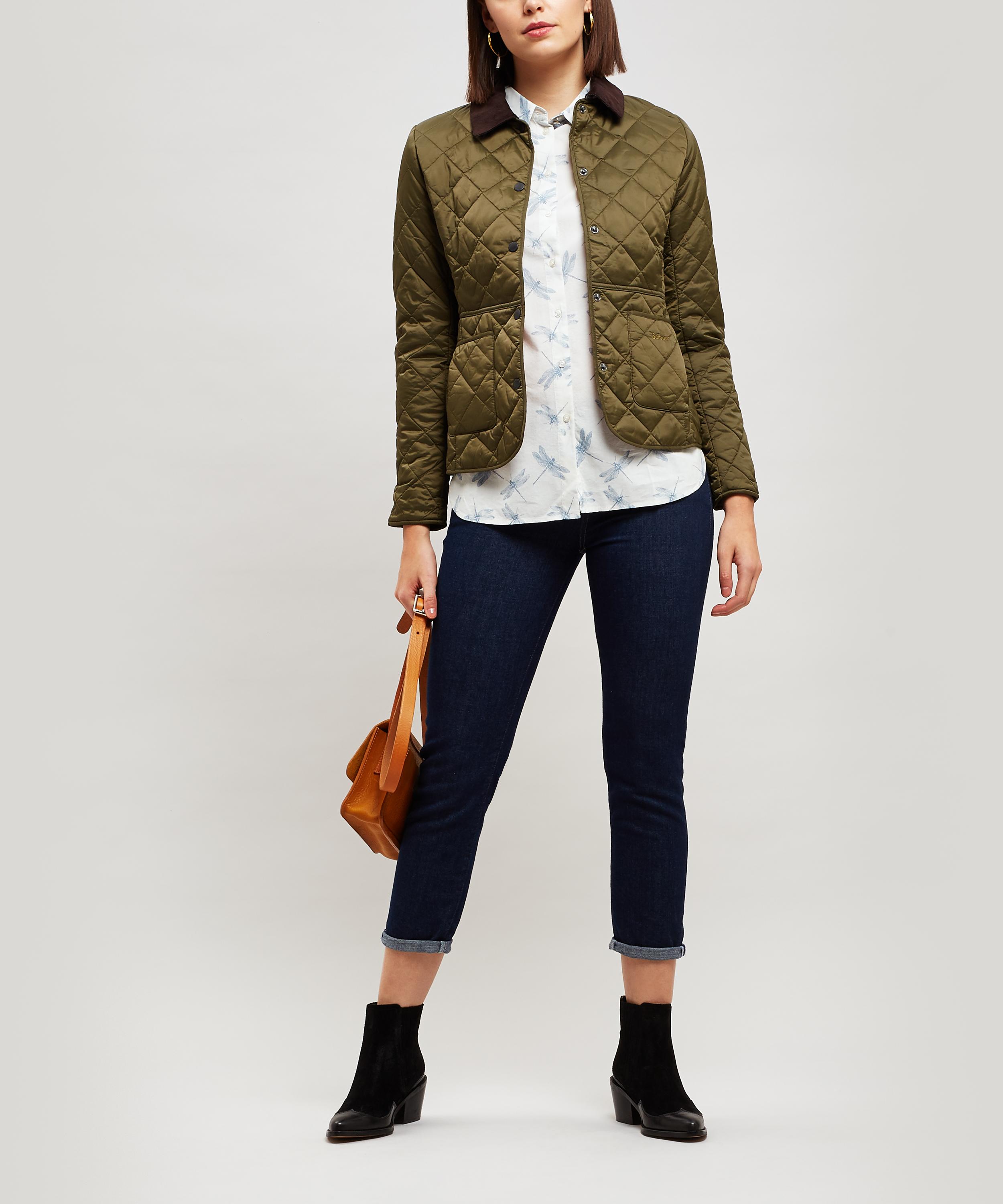 barbour deveron quilted jacket womens