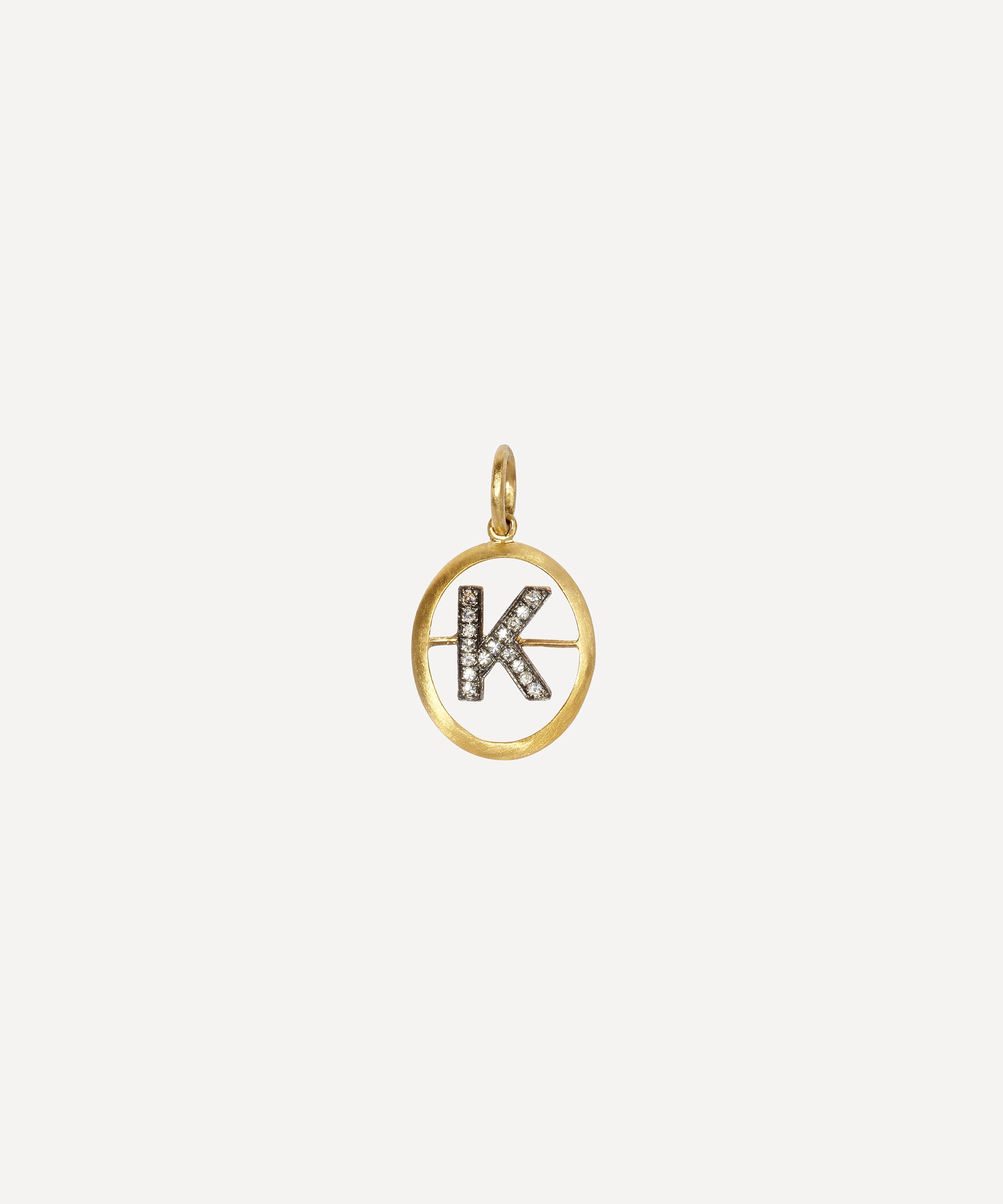 Initials 18ct Yellow Gold Diamond H Necklace