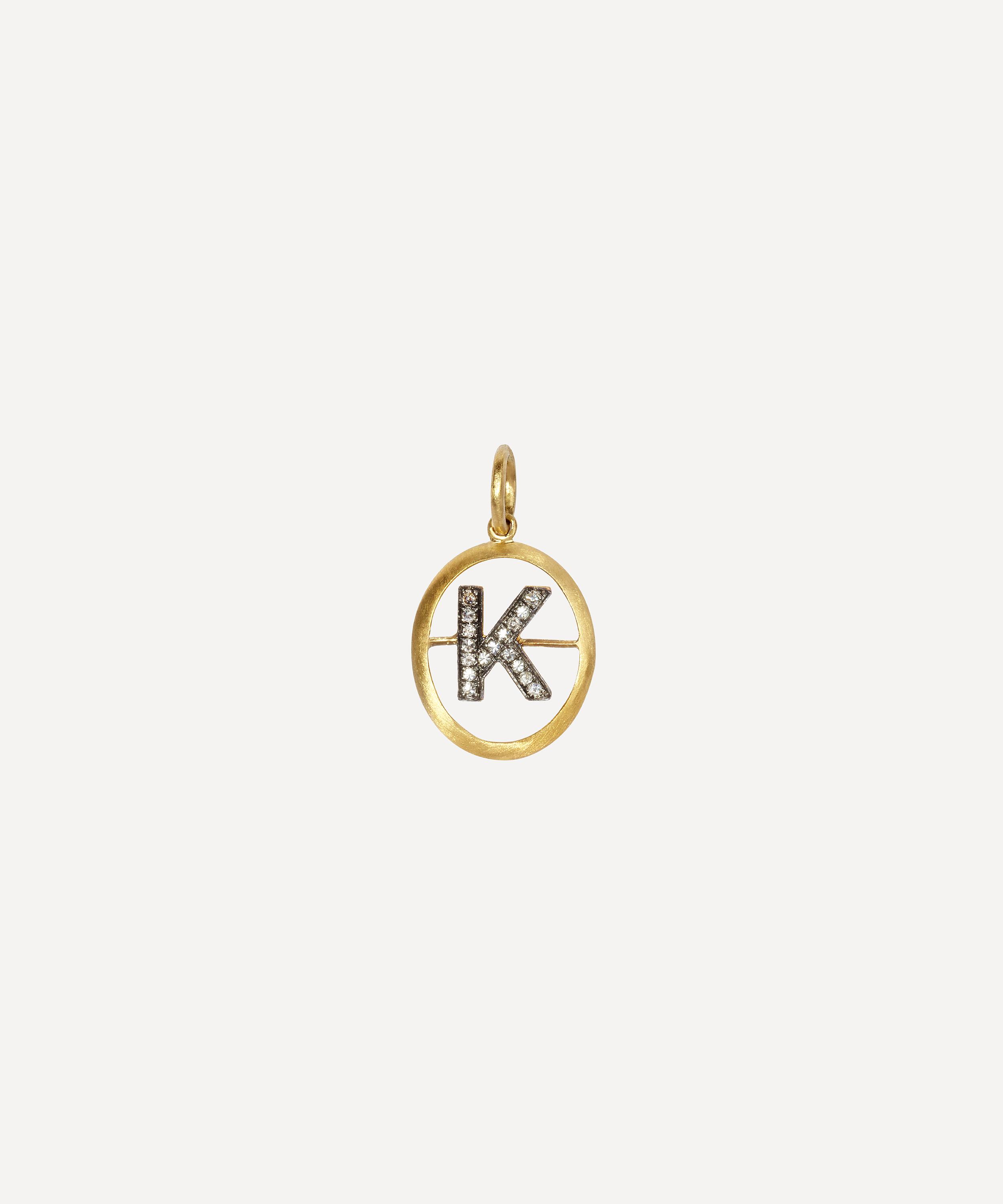 Annoushka - 18ct Gold K Diamond Initial Pendant