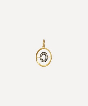 Annoushka - 18ct Gold O Diamond Initial Pendant image number 0