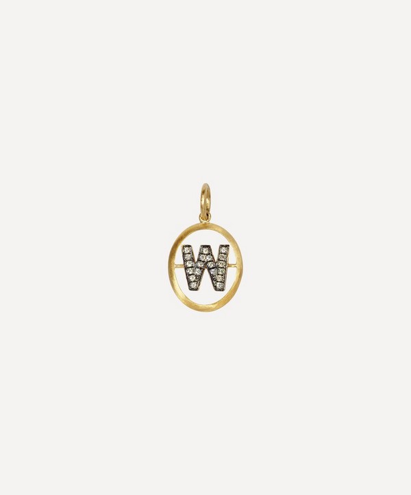 Annoushka - 18ct Gold W Diamond Initial Pendant image number null