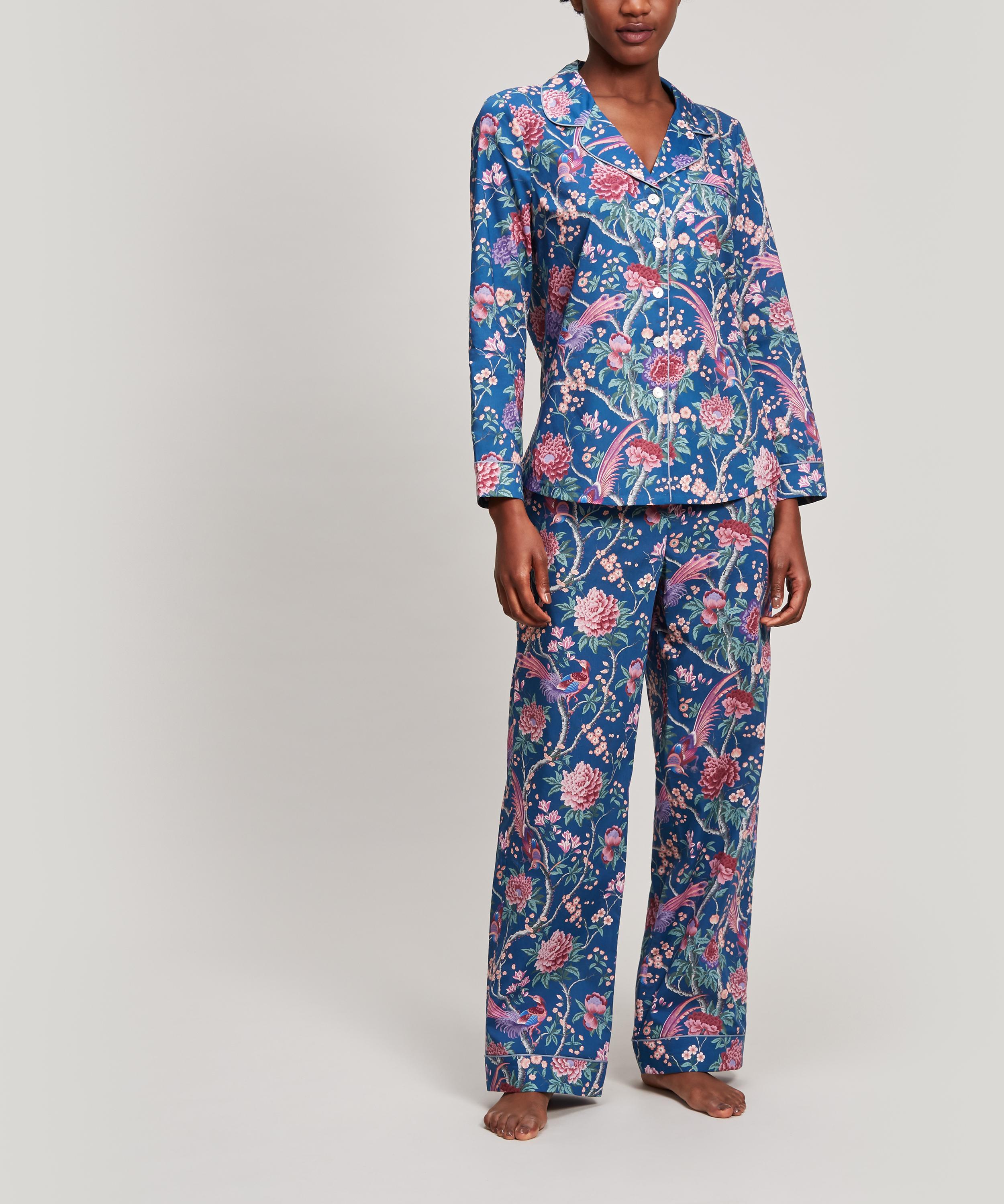 Ensemble Pyjama femme popeline de coton douce – Liberty Tana Lawn Fabric  Swirling Petals