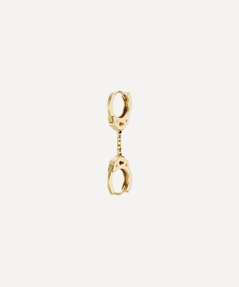 Maria Tash - 14ct 8mm Double Handcuff and Short Chain Single Earring