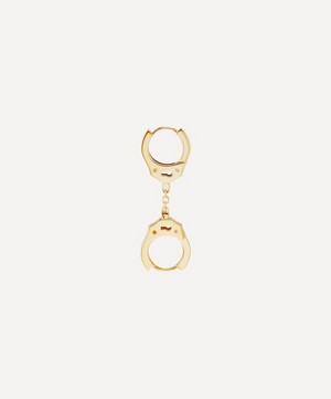 Maria Tash - 14ct 8mm Handcuff Hoop Earring with Short Chain image number 1