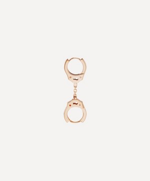 Maria Tash - 14ct 8mm Handcuff Hoop Earring with Short Chain image number 1