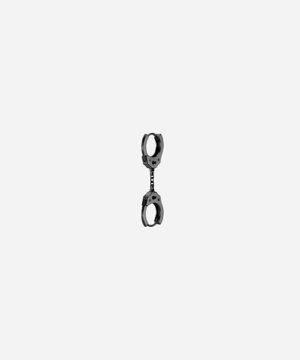 Maria Tash - 14ct 8mm Handcuff Hoop Earring with Short Chain image number null