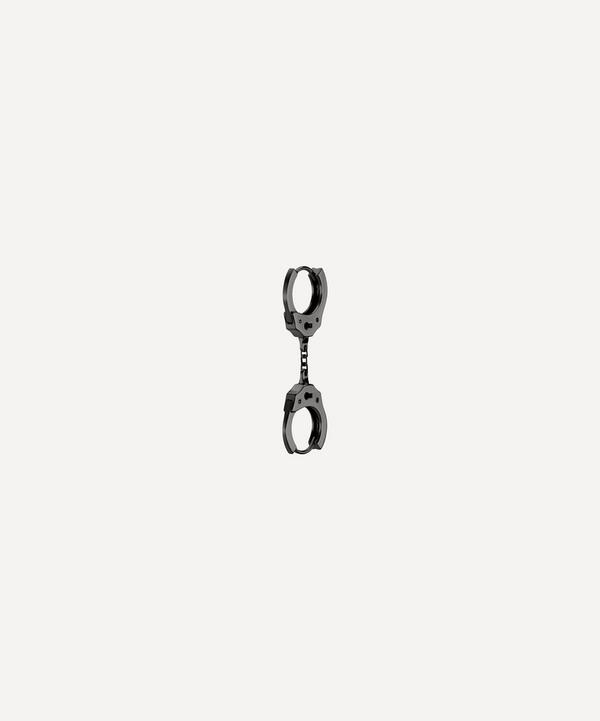 Maria Tash - 14ct 8mm Handcuff Hoop Earring with Short Chain image number null