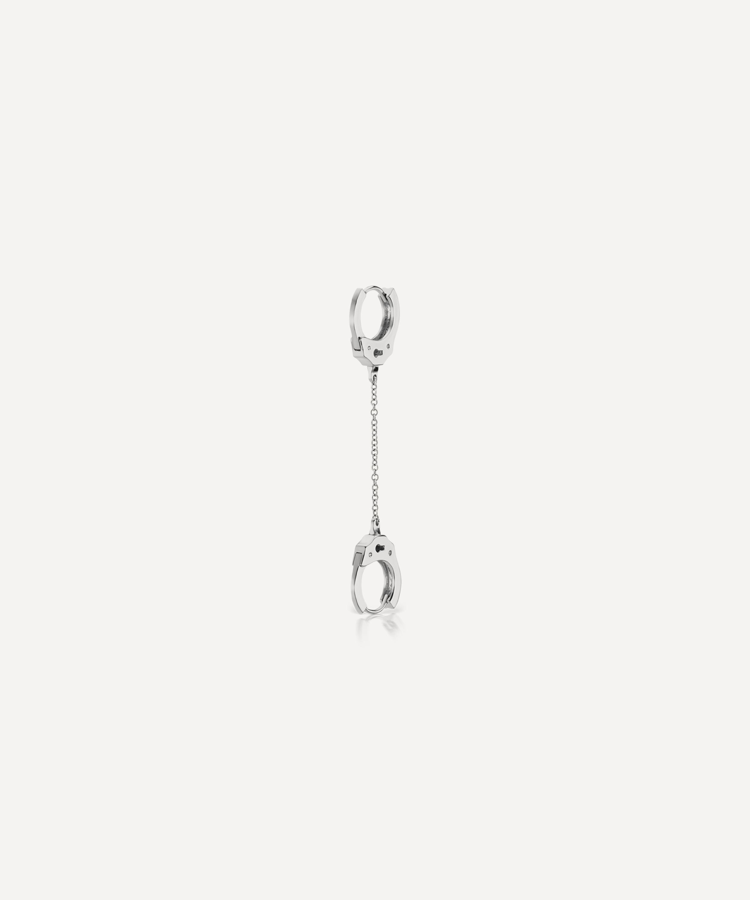 Maria Tash - 14ct 8mm Handcuff Hoop Earring with Medium Chain image number 1