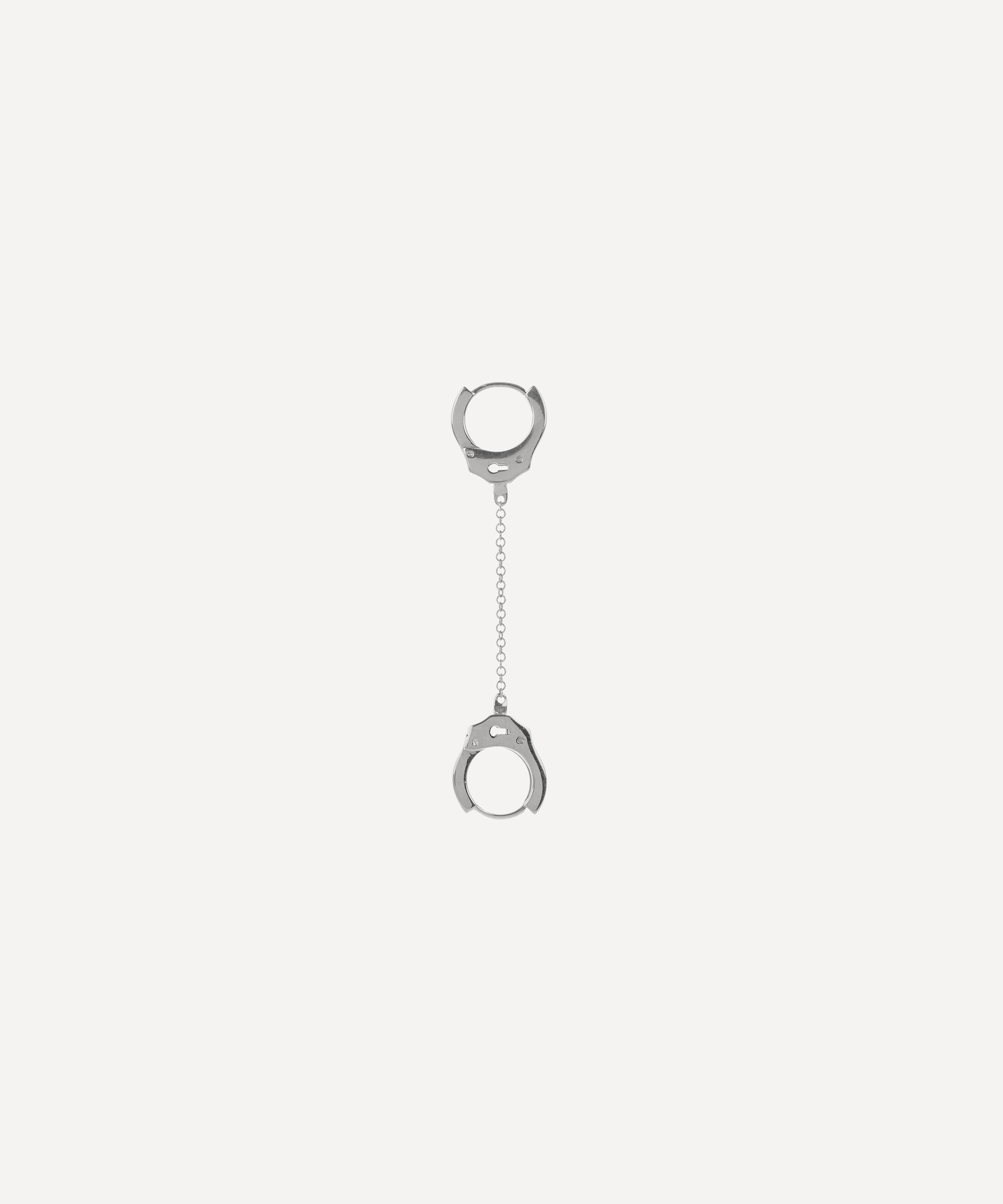 Maria Tash - 14ct 8mm Handcuff Hoop Earring with Medium Chain image number 2