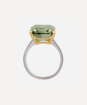 Dinny Hall - Silver and Gold Amica Green Amethyst Ring image number 3