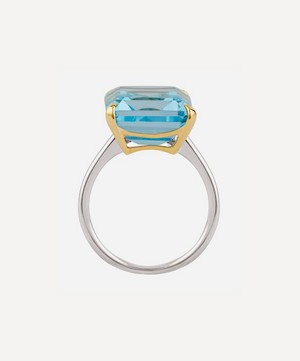 Dinny Hall - Silver and Gold Amica Blue Topaz Ring image number 3
