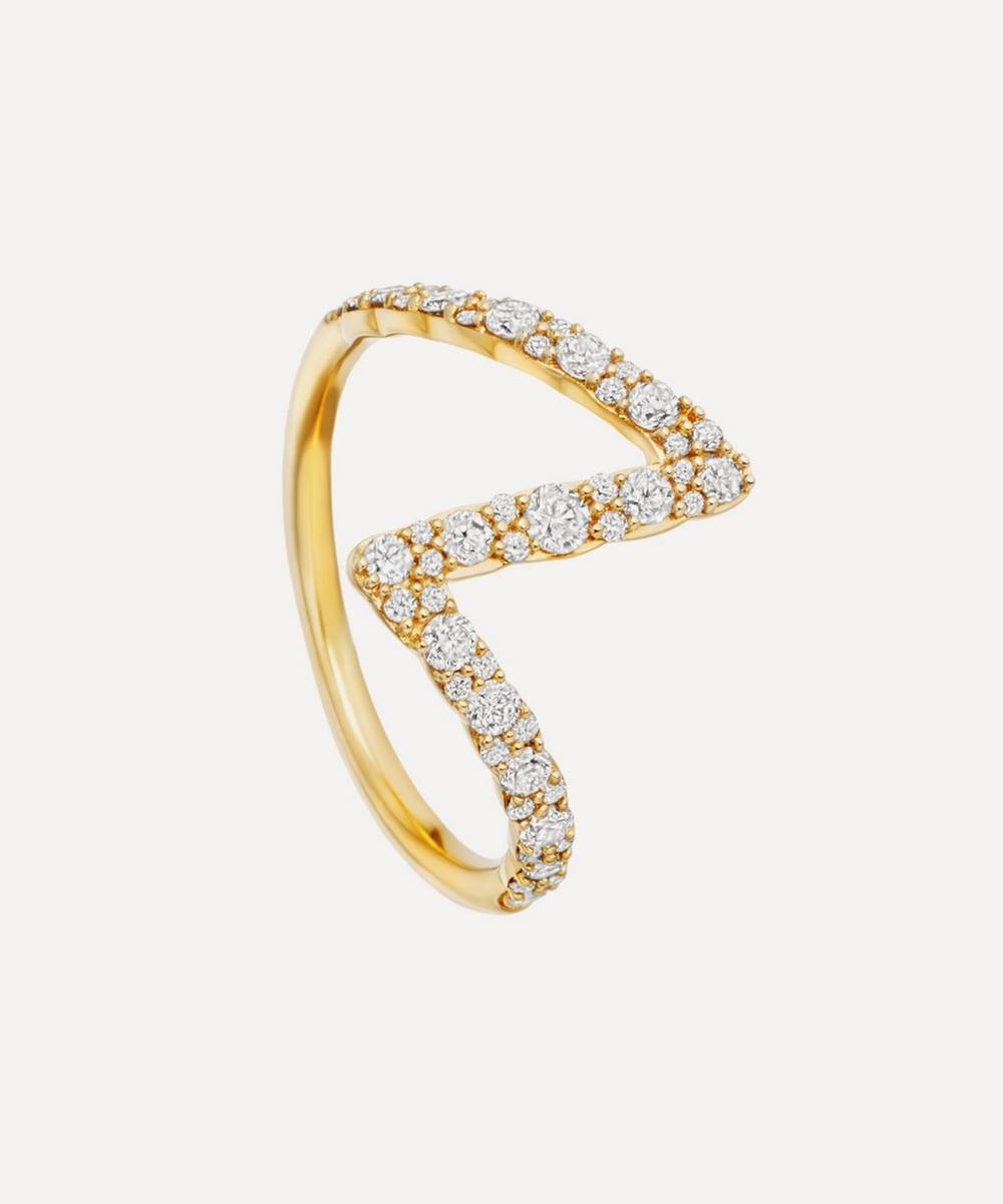 Astley Clarke - 14ct Gold Flash Interstellar Diamond Ring