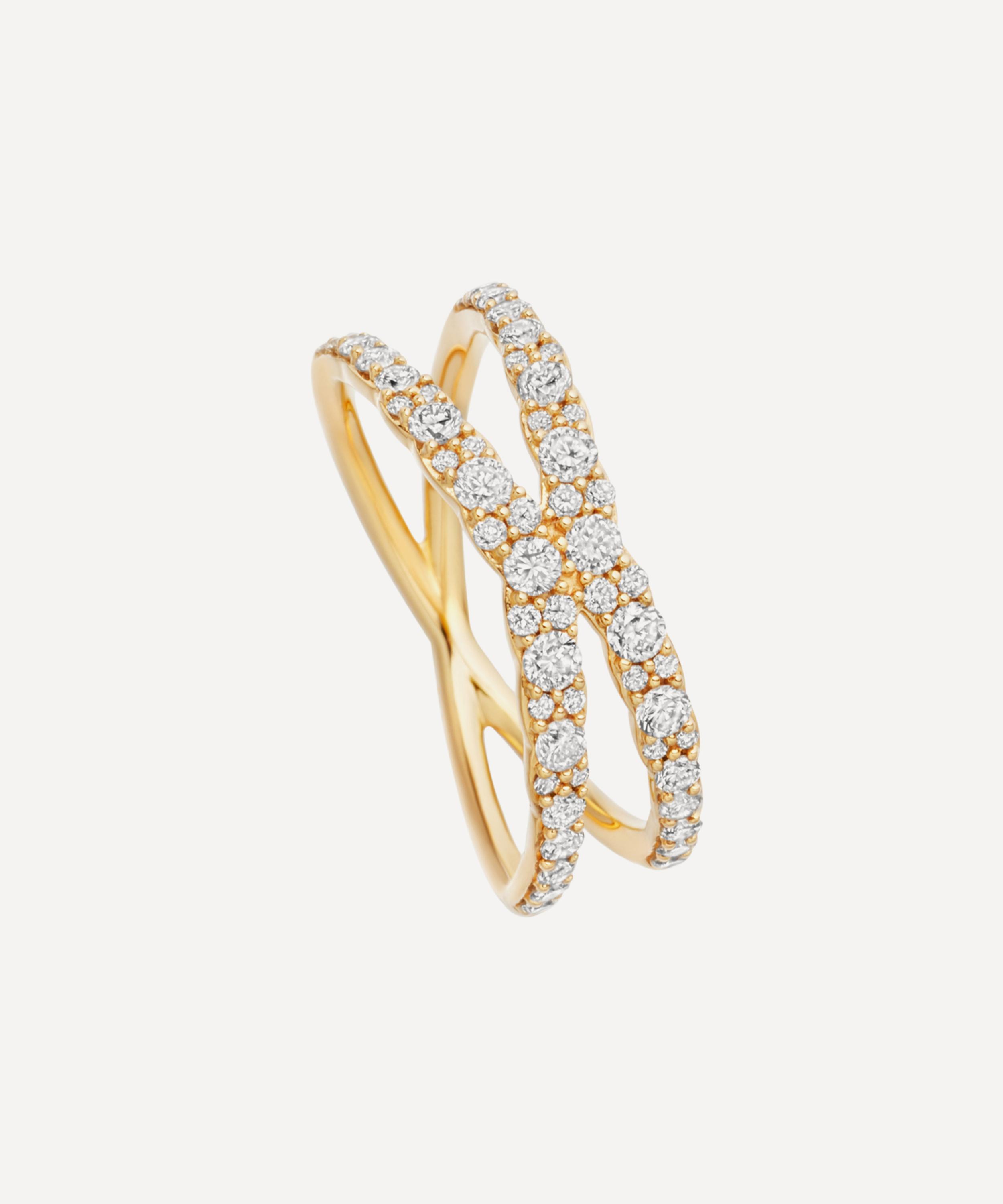 Astley Clarke - 14ct Gold Fusion Interstellar Diamond Ring image number 0