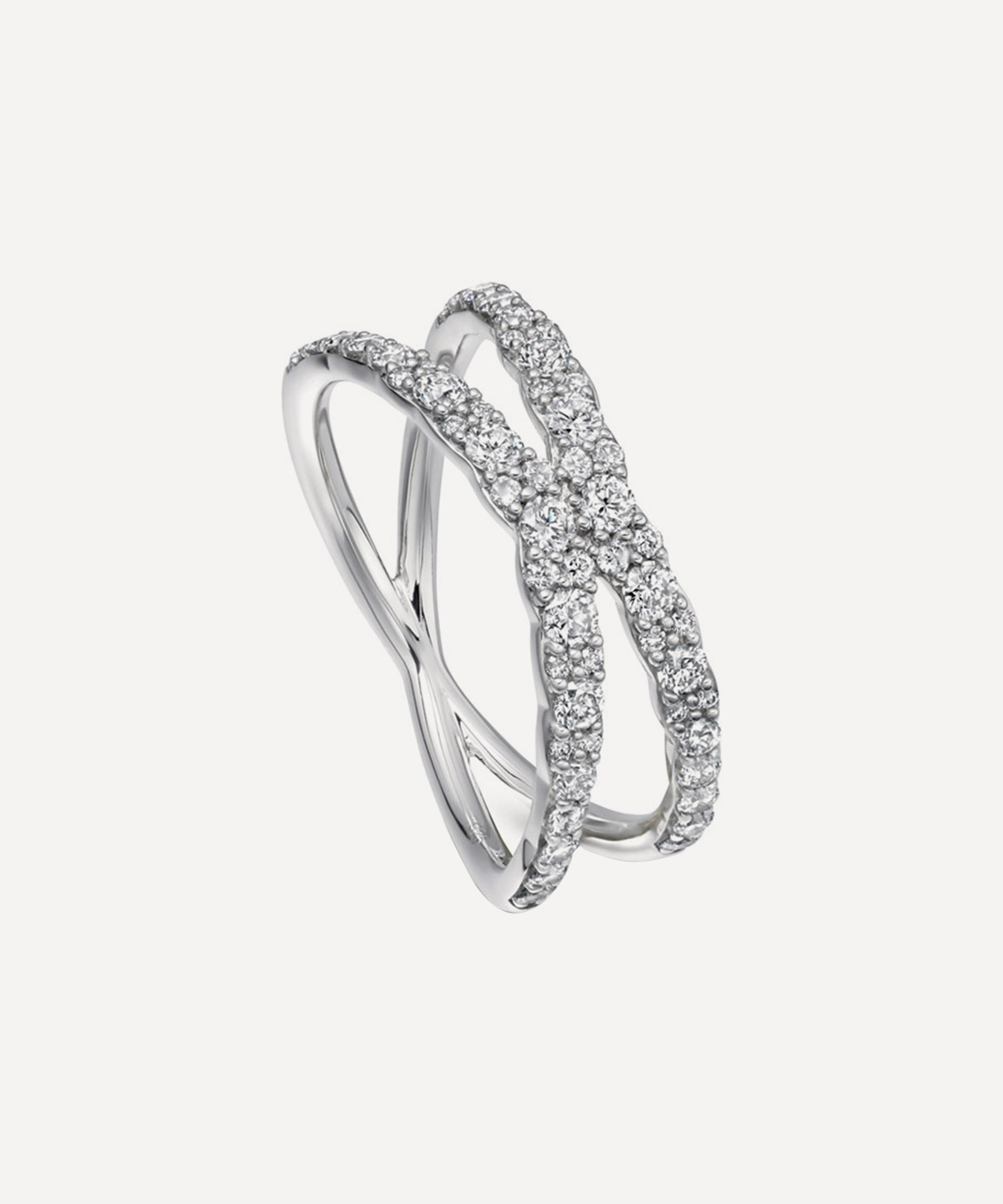 Astley Clarke - 14ct White Gold Fusion Interstellar Diamond Ring image number 0