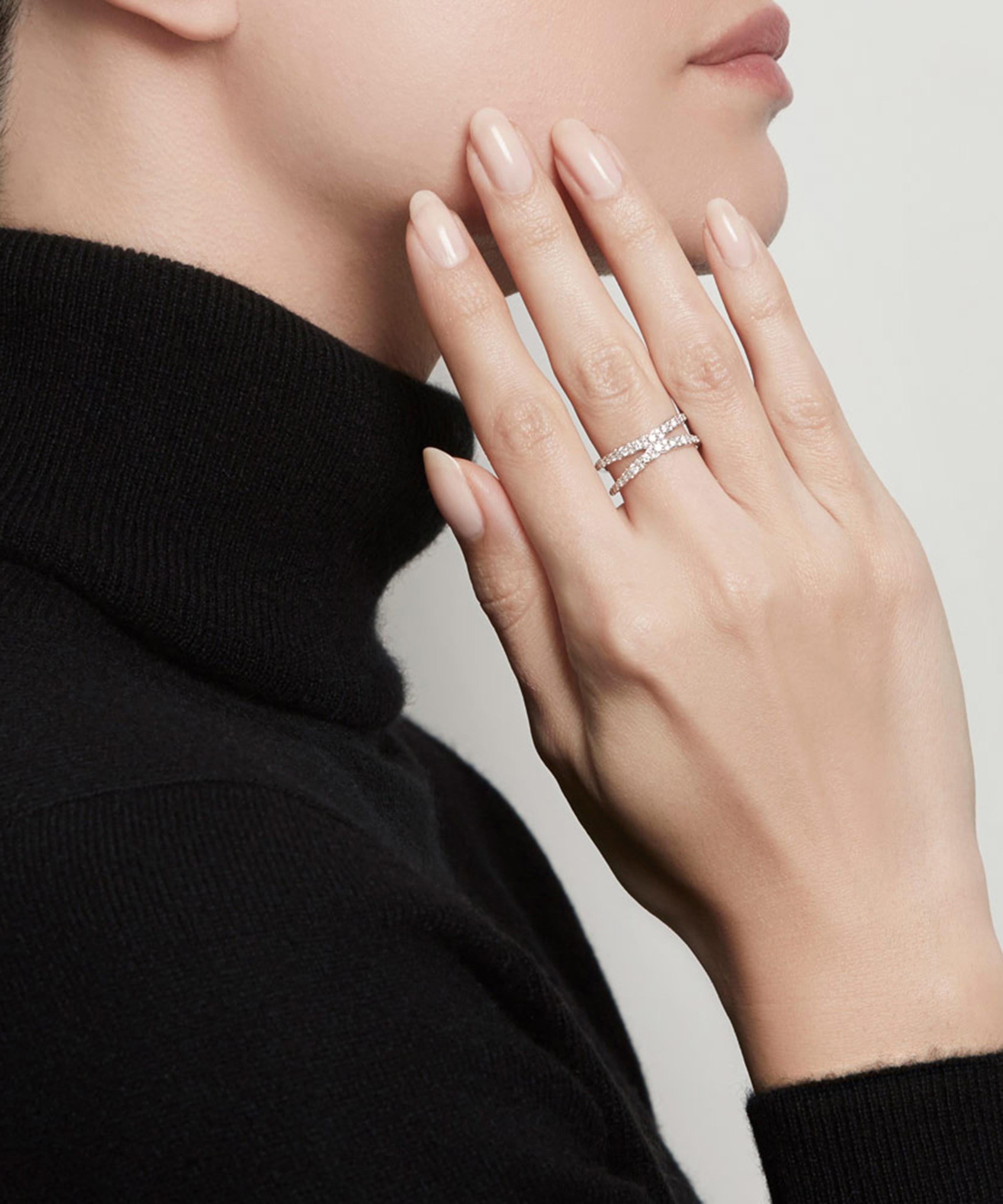 Astley Clarke - 14ct White Gold Fusion Interstellar Diamond Ring image number 1