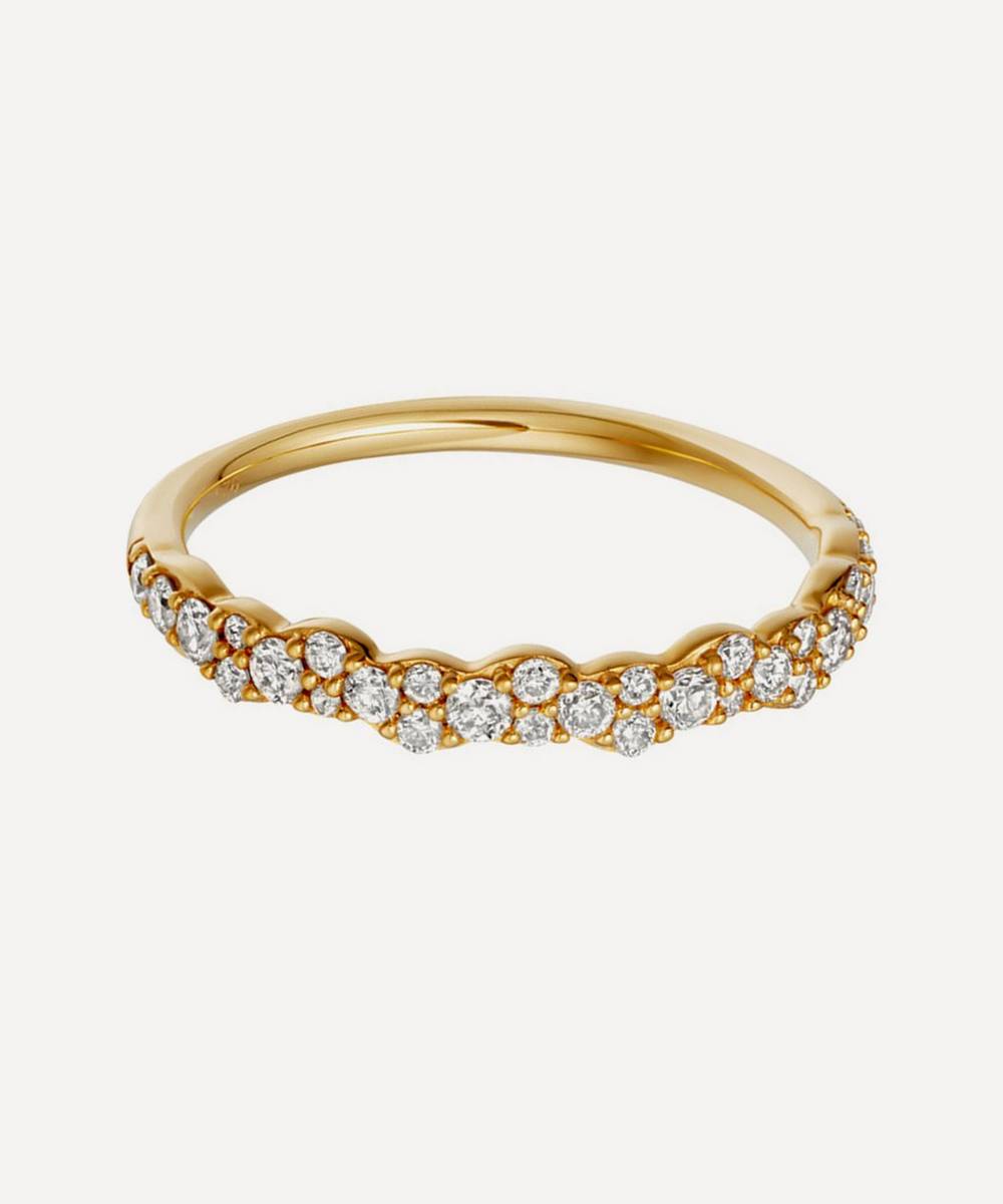 Astley Clarke - 14ct Gold Linia Interstellar Diamond Ring