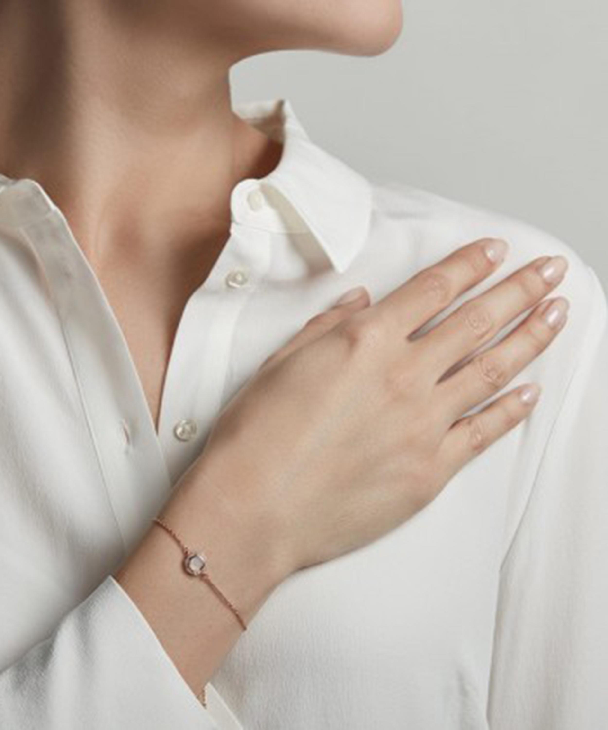 ASTLEY CLARKE ASTLEY CLARKE ROSE GOLD PLATED VERMEIL SILVER LUNA LACE AGATE SAPPHIRE KULA BRACELET 000610834