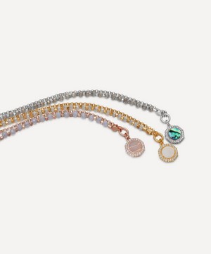 Astley Clarke - Rose Gold Plated Vermeil Silver Luna Lace Agate Sapphire Biography Bracelet image number 2