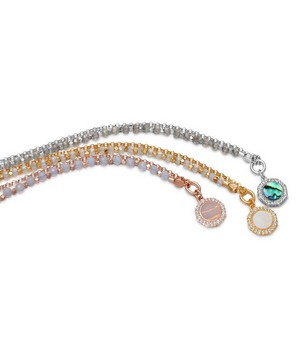 Astley Clarke - Silver Luna Abalone Sapphire and Labradorite Biography Bracelet image number 2
