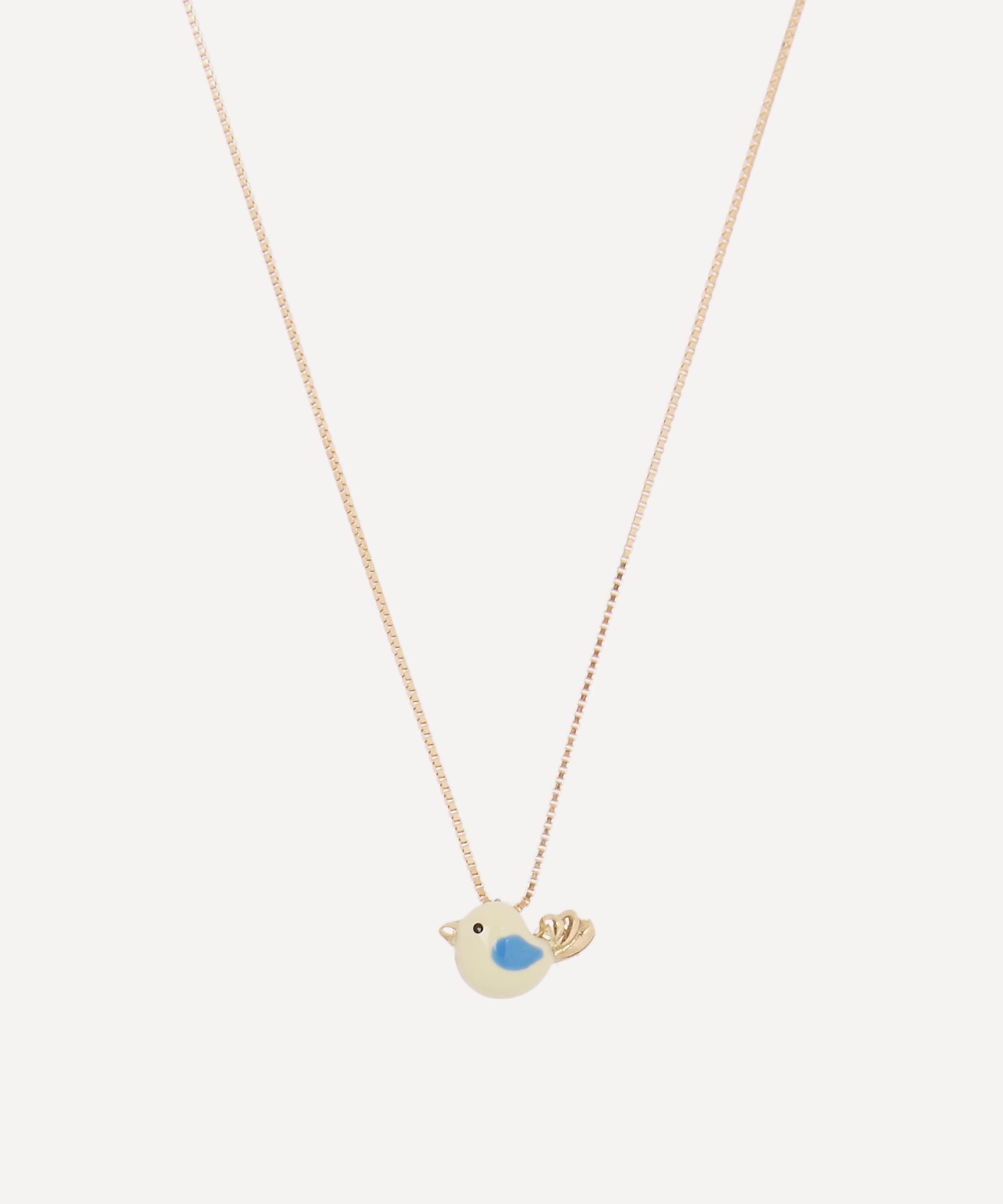 Atelier VM - 18ct Gold Canarino Enamel Bird Necklace