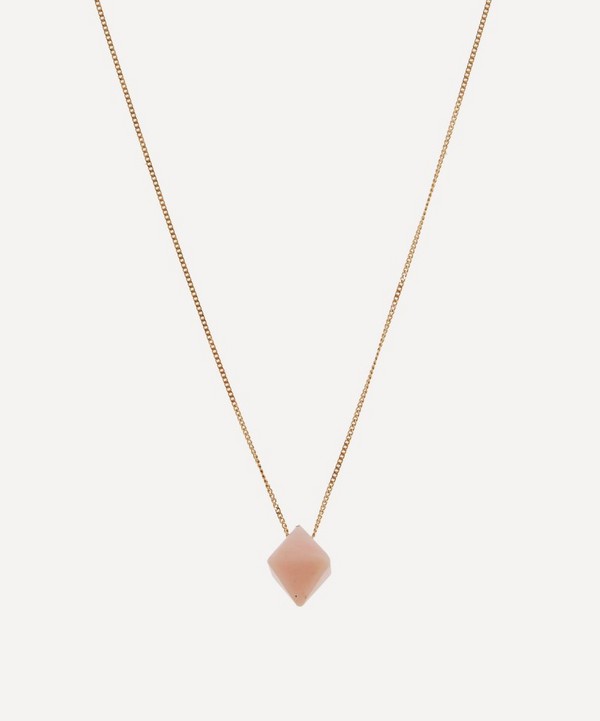 Atelier VM - 18ct Gold Cristal Pink Opal Pendant Necklace image number null