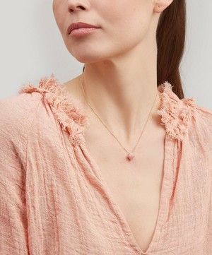Atelier VM - 18ct Gold Cristal Pink Opal Pendant Necklace image number 1